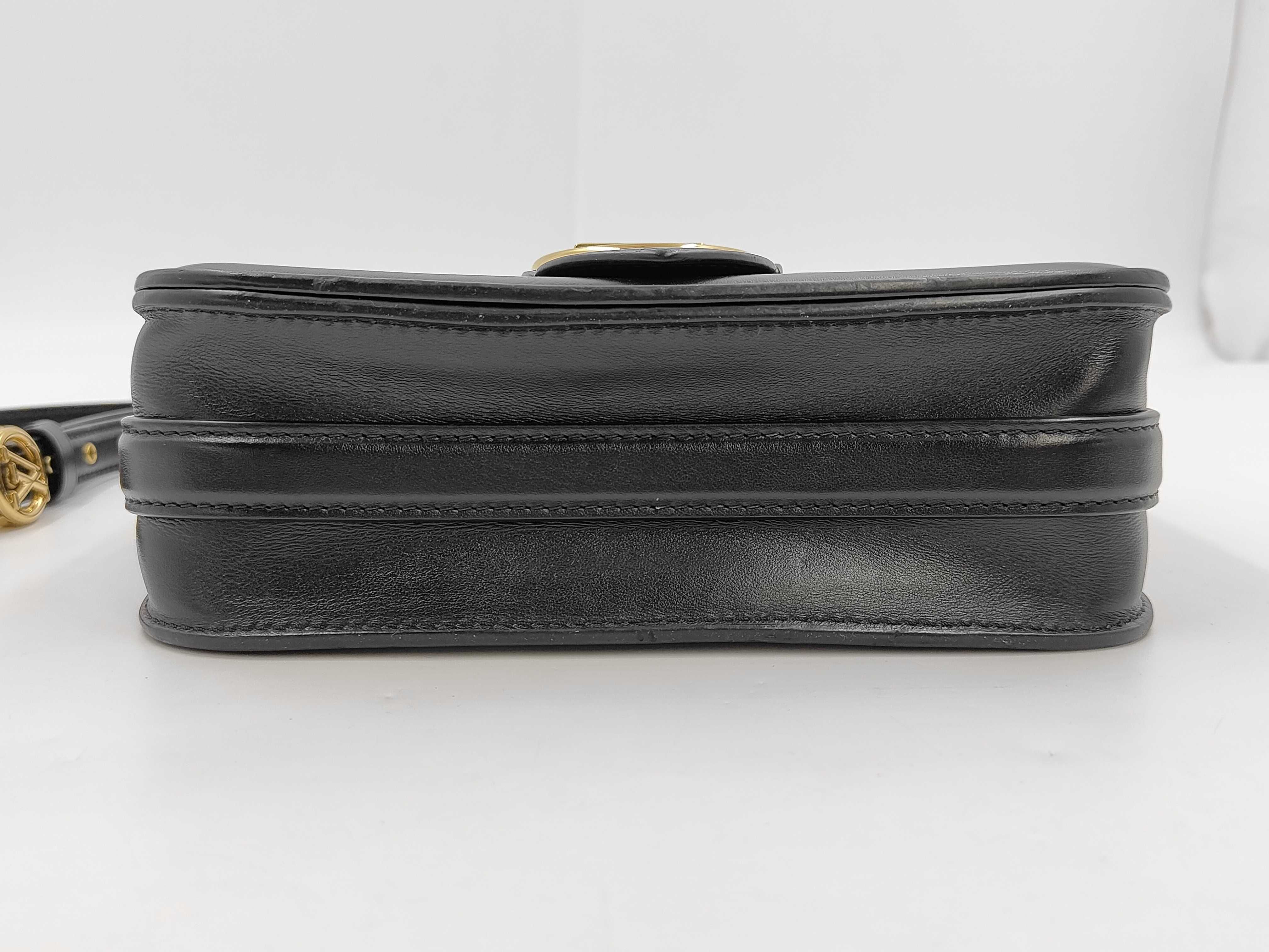 Pont Neuf Soft Black Leather Women's Shoulder Bag — view 6