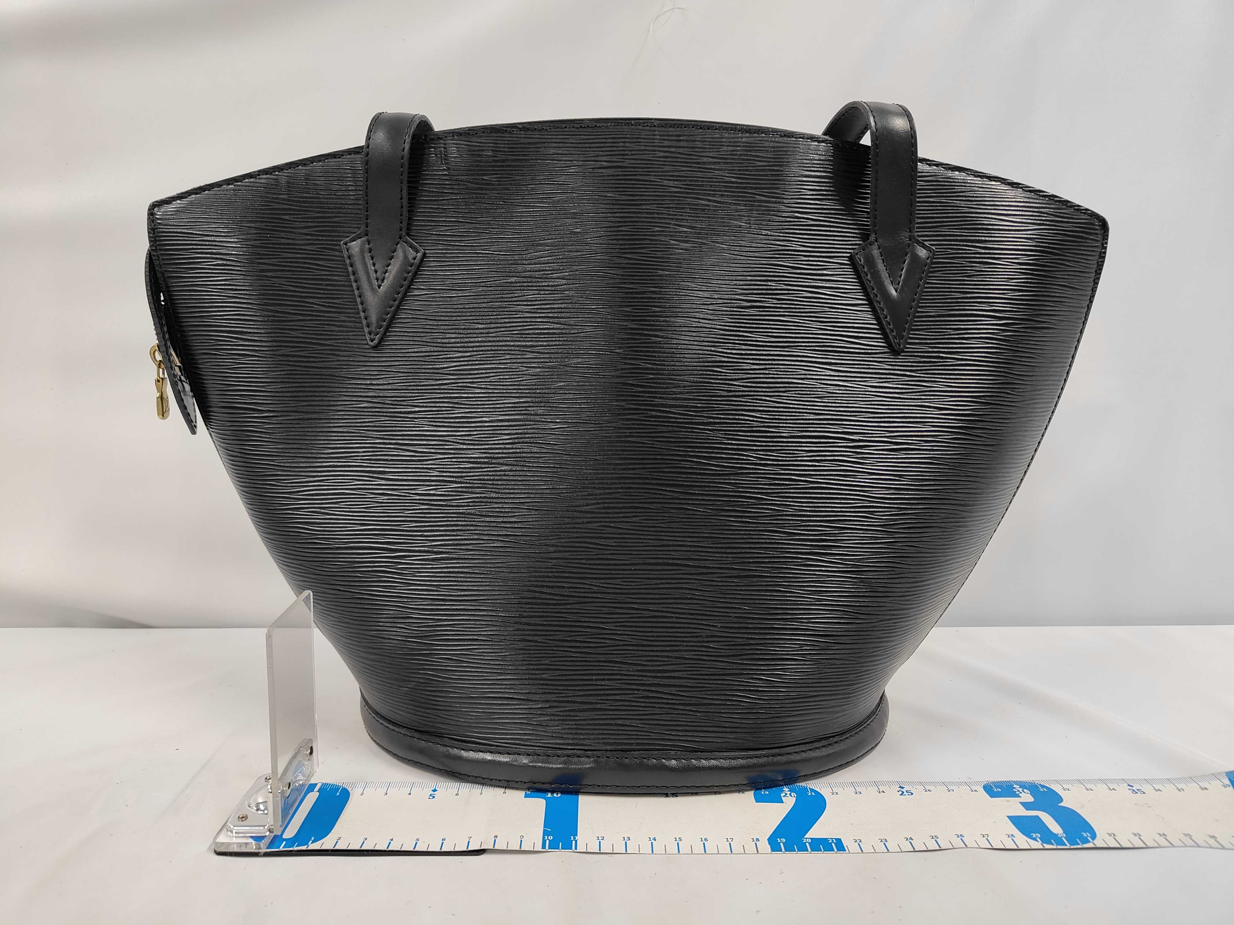 Epi Saint Jacques Noir Tote Bag Shoulder Bag — view 2