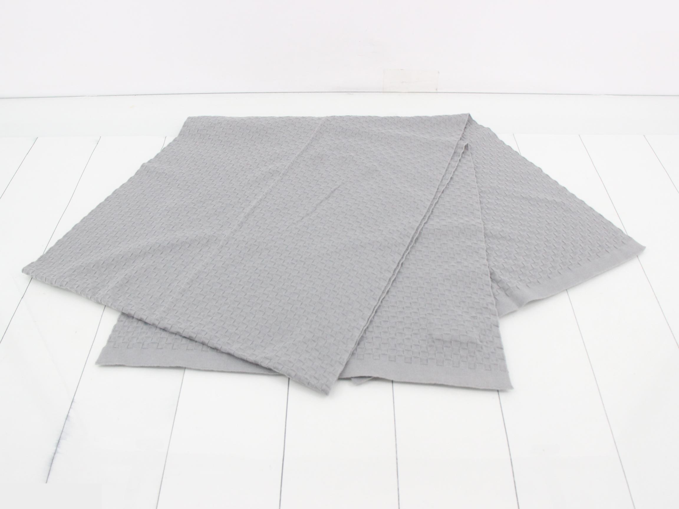 Micro Damier Stole, Gray — view 3