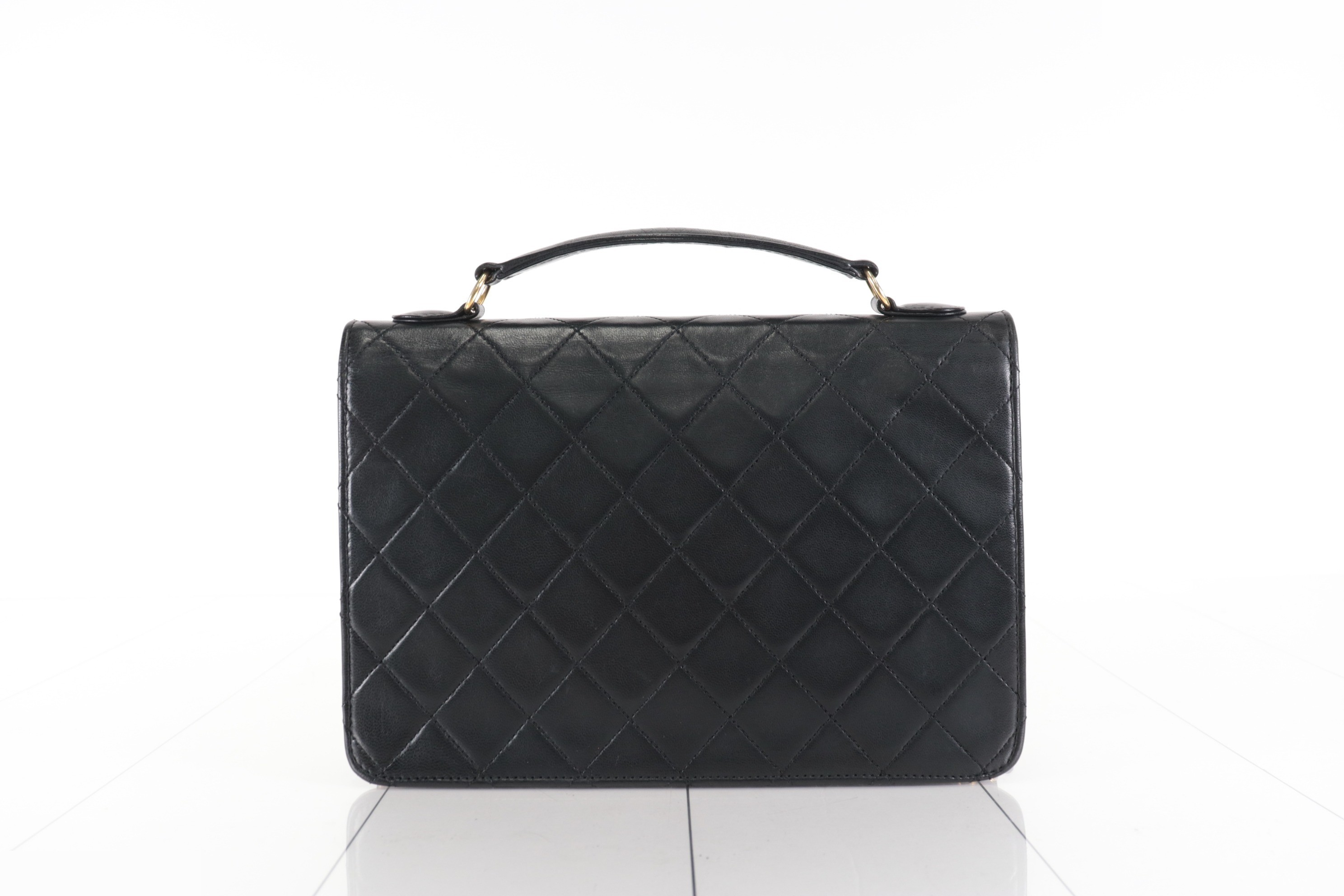 2-WAY Double Turn Lock Lamb Chain Shoulder Bag (Unit #1) — view 3