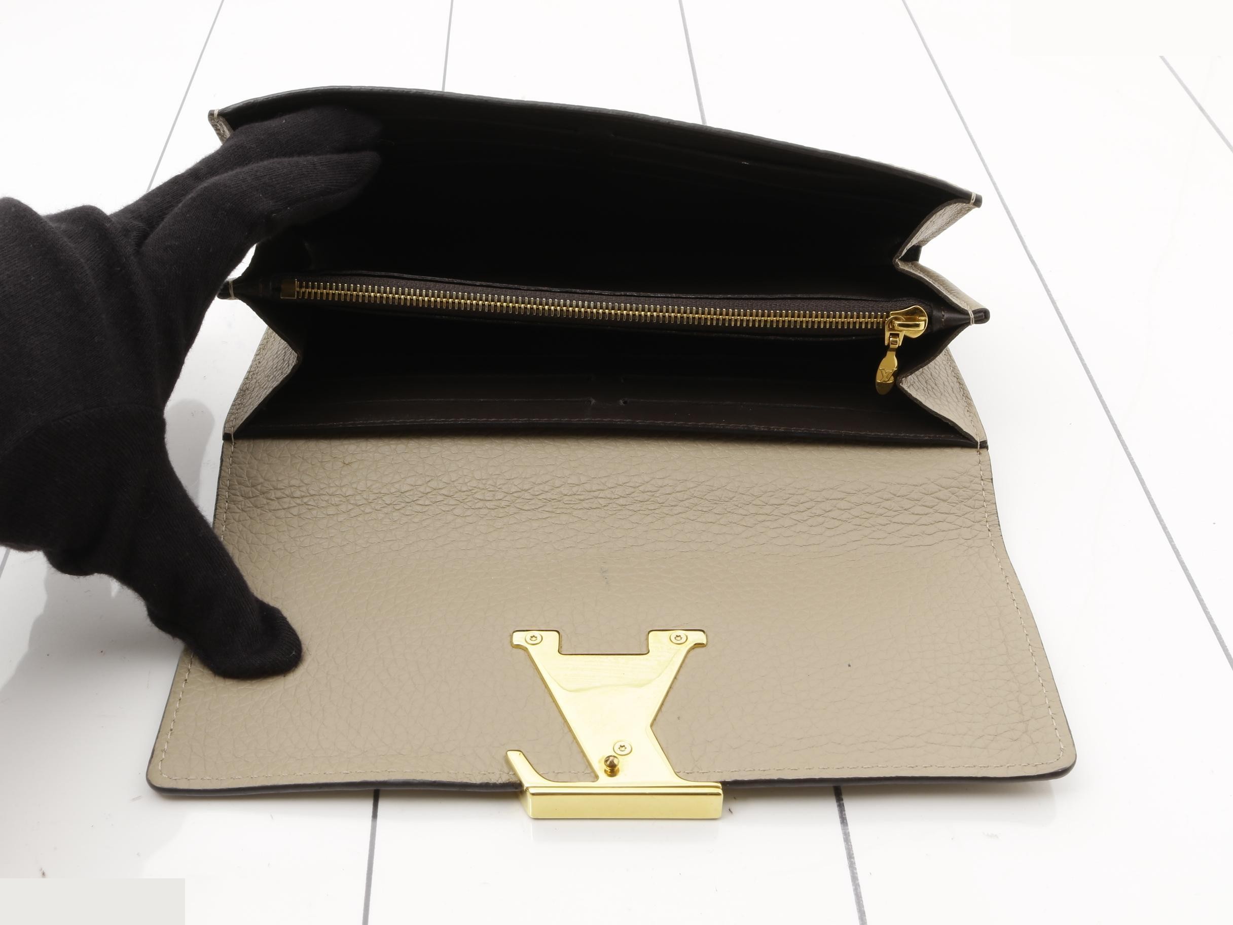 LV Taurillon Leather Portefeuille Capucines M61249 — view 4