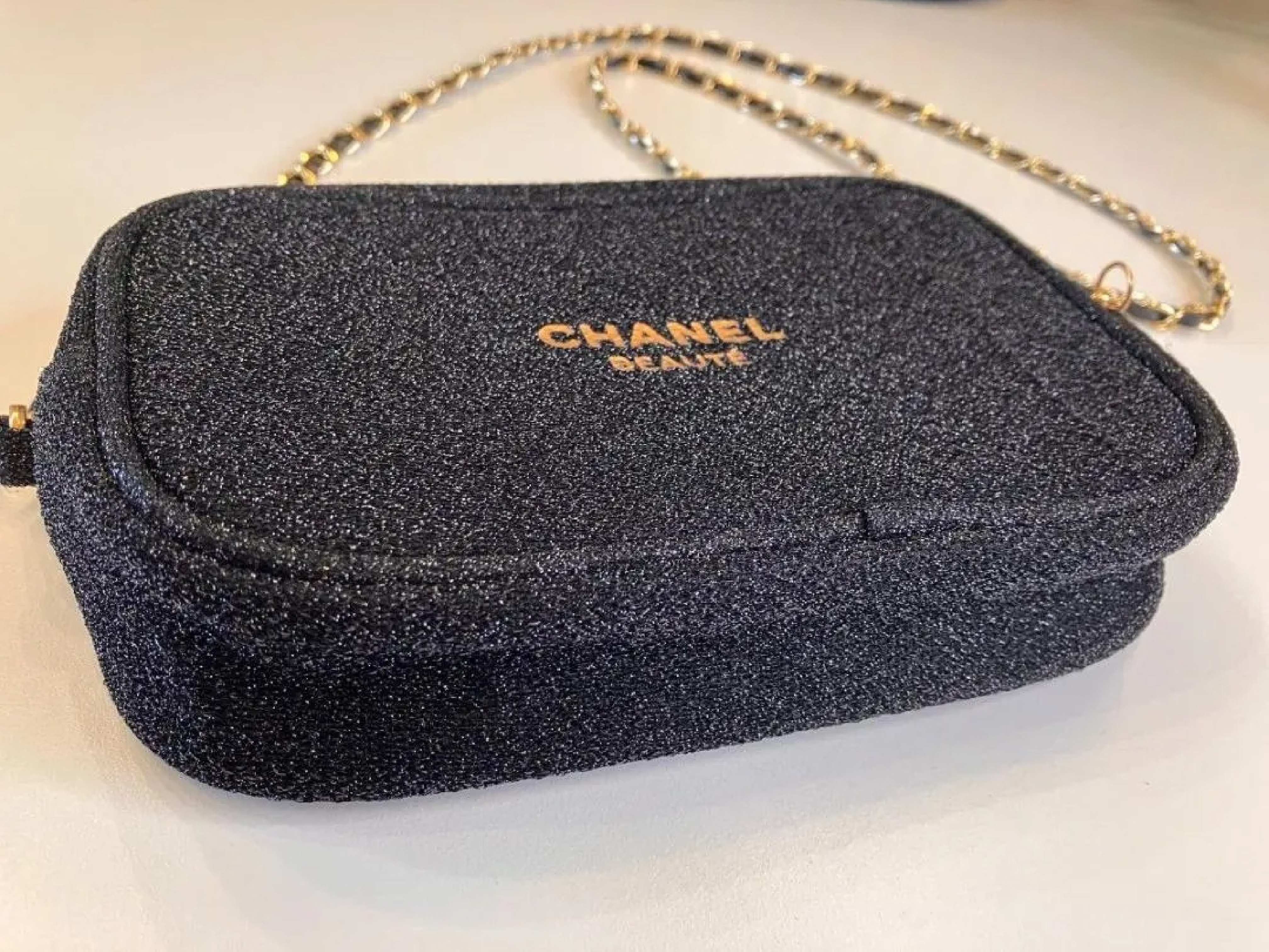 Novelty Chain Bag, Black Pouch, Beauty Cosmetics Gift — view 4