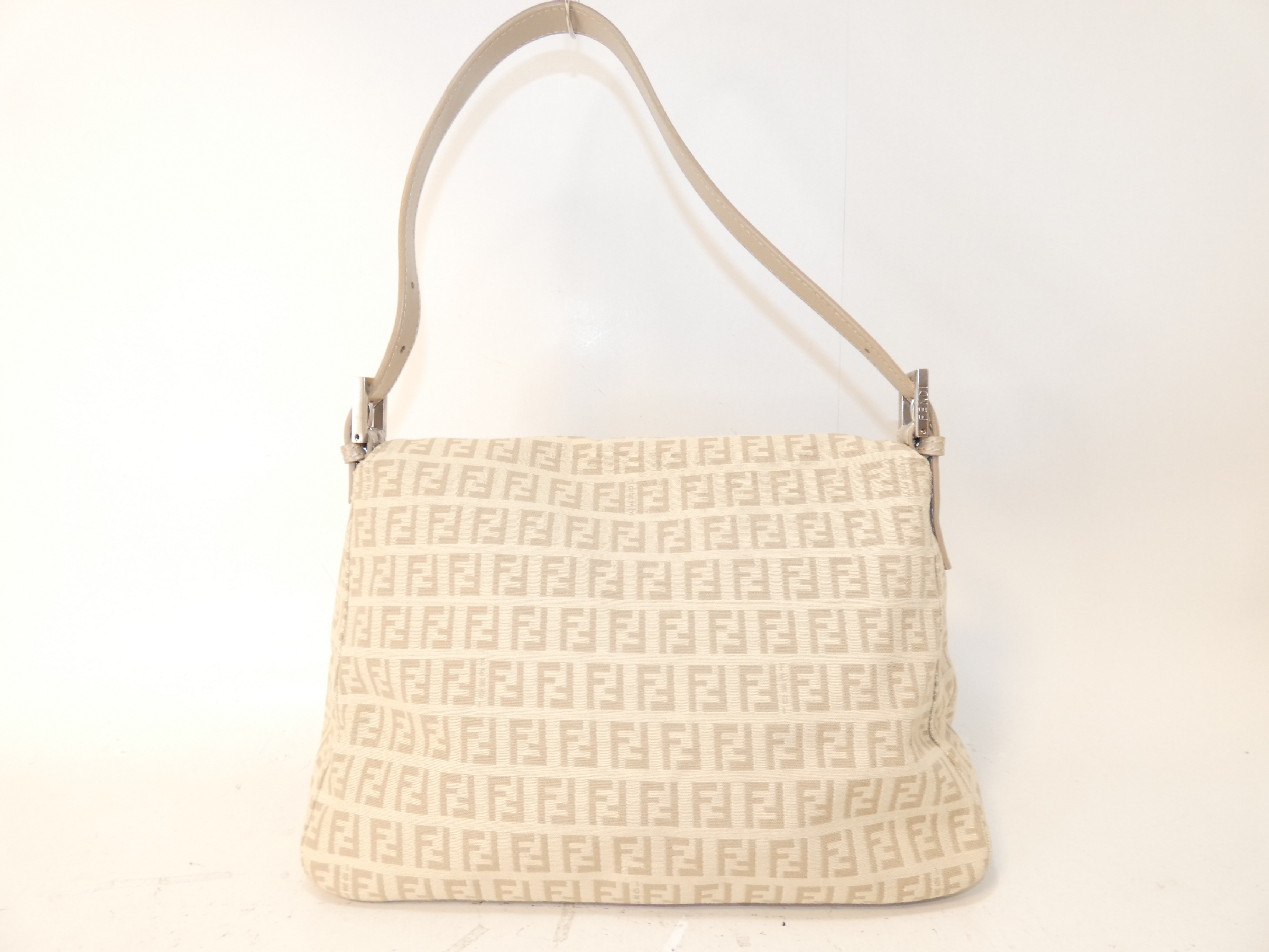 Mamma Zucchino Canvas Leather One-Hand Shoulder Bag — view 2