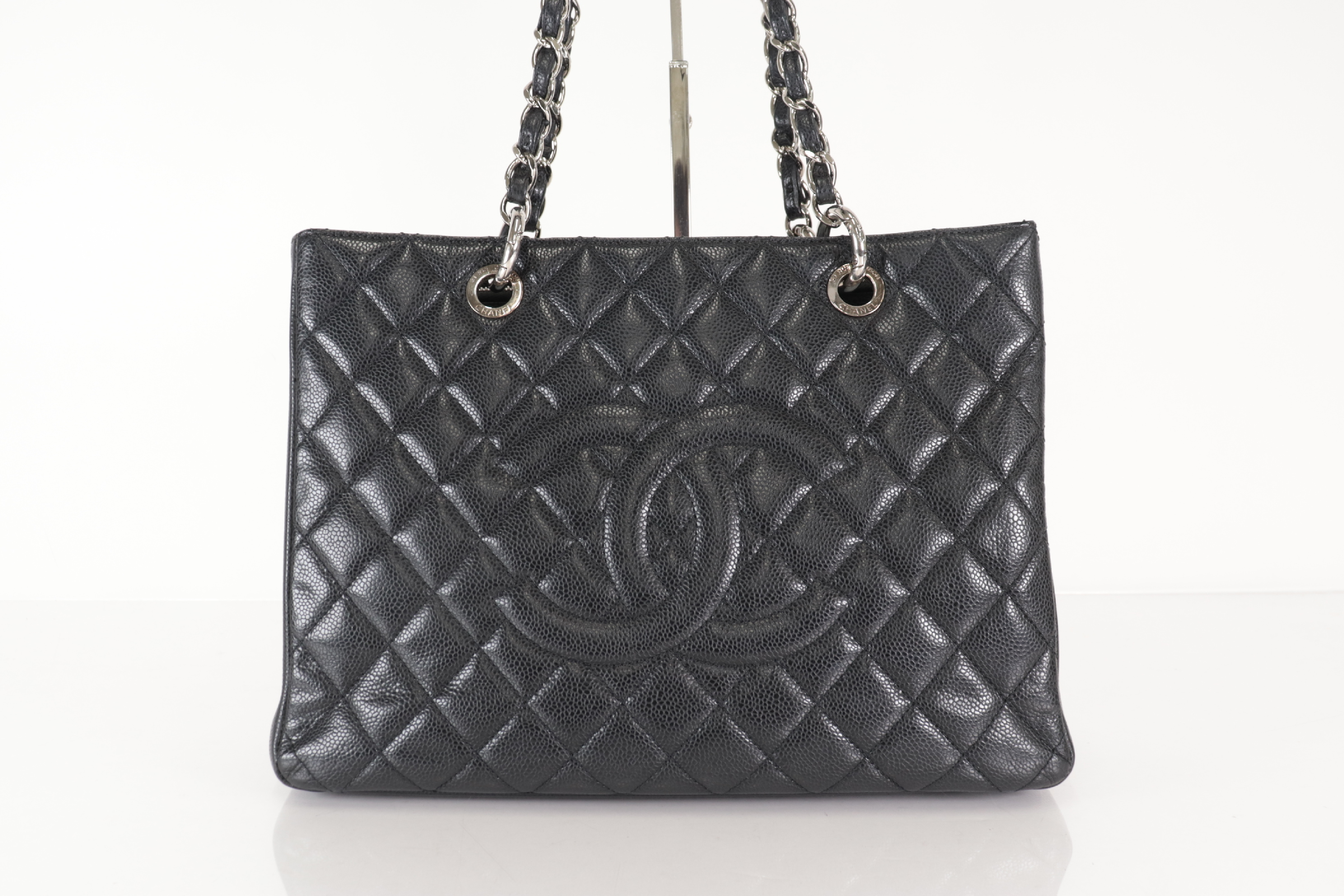 GST Tote Caviar Leather with Silver Hardware, Serial Number 16 Series Tote Bag — view 2