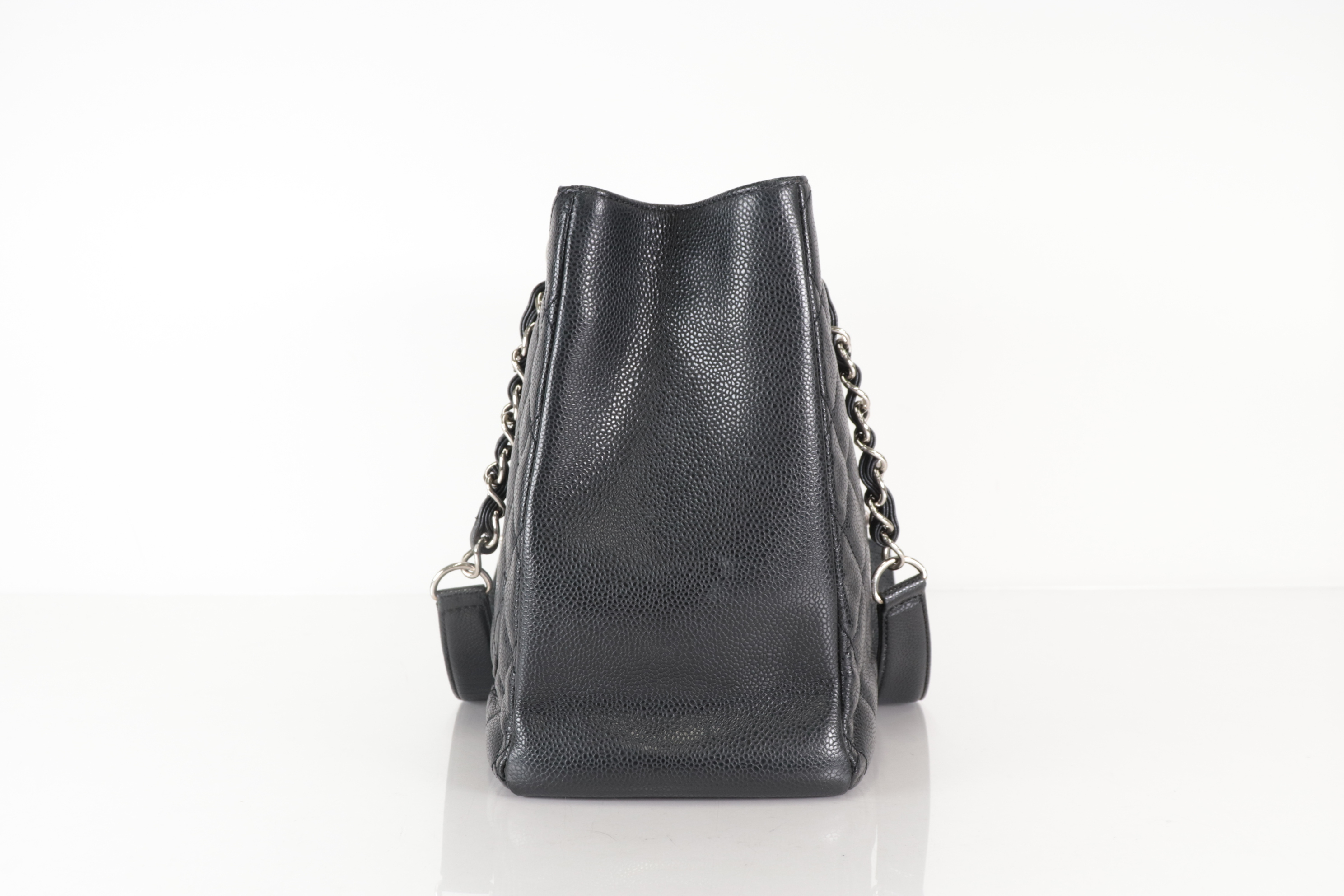 GST Tote Caviar Leather with Silver Hardware, Serial Number 16 Series Tote Bag — view 4