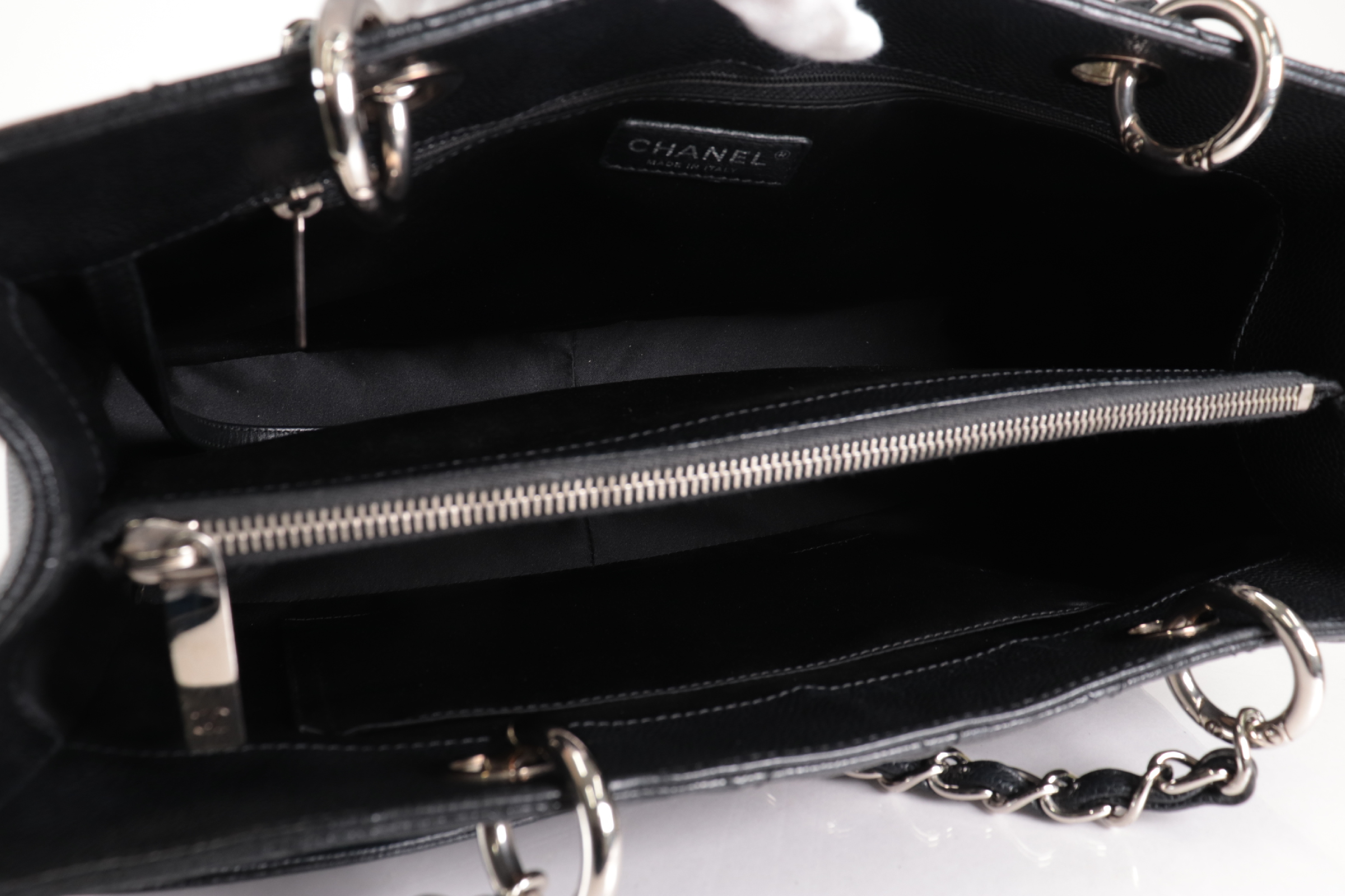 GST Tote Caviar Leather with Silver Hardware, Serial Number 16 Series Tote Bag — view 9