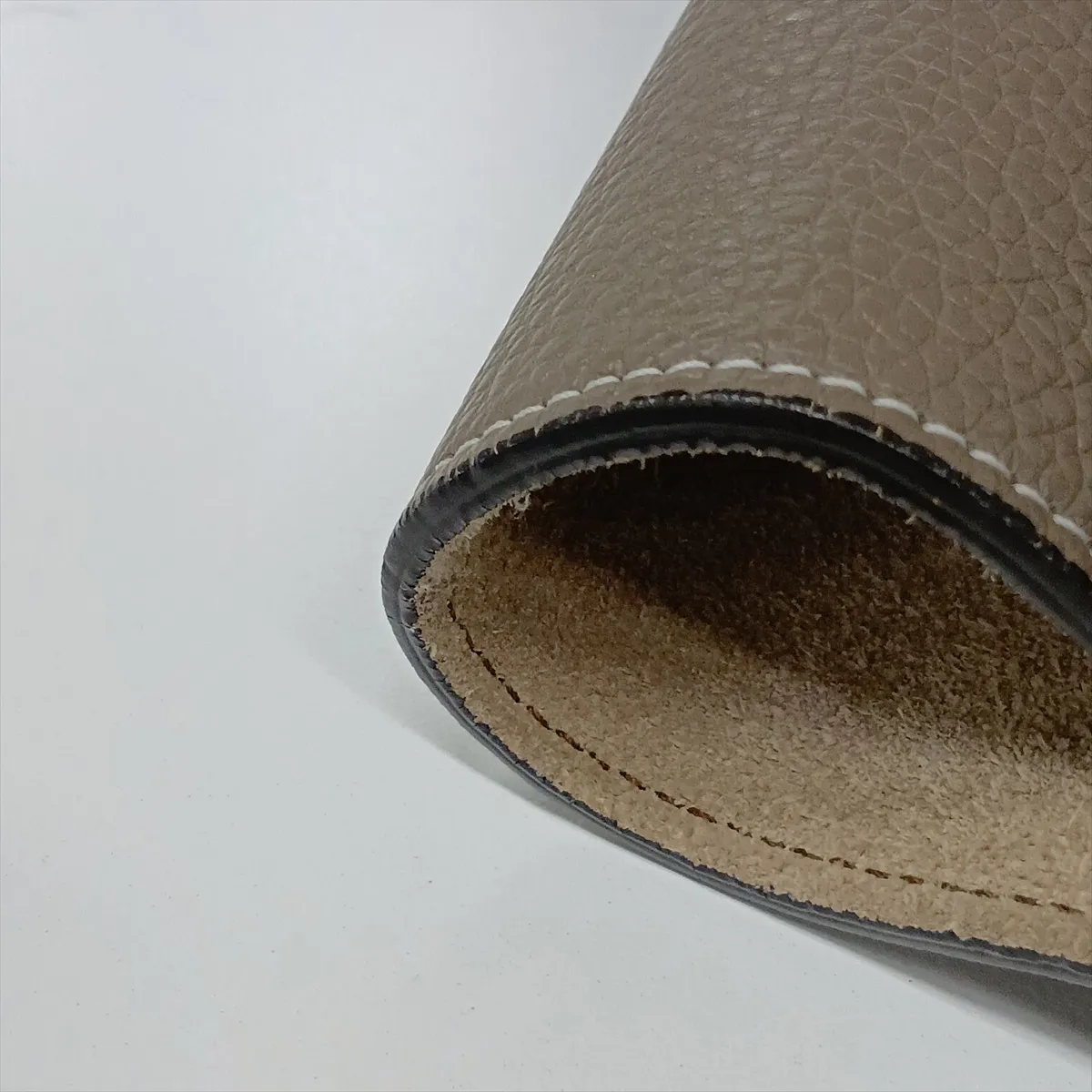 Luggage Micro Shopper Leather Handbag, Beige — view 15