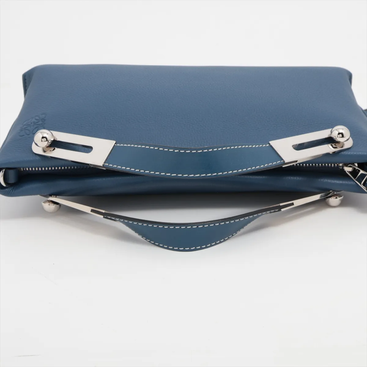 Missy Small Leather 2WAY Shoulder Bag Navy — view 5