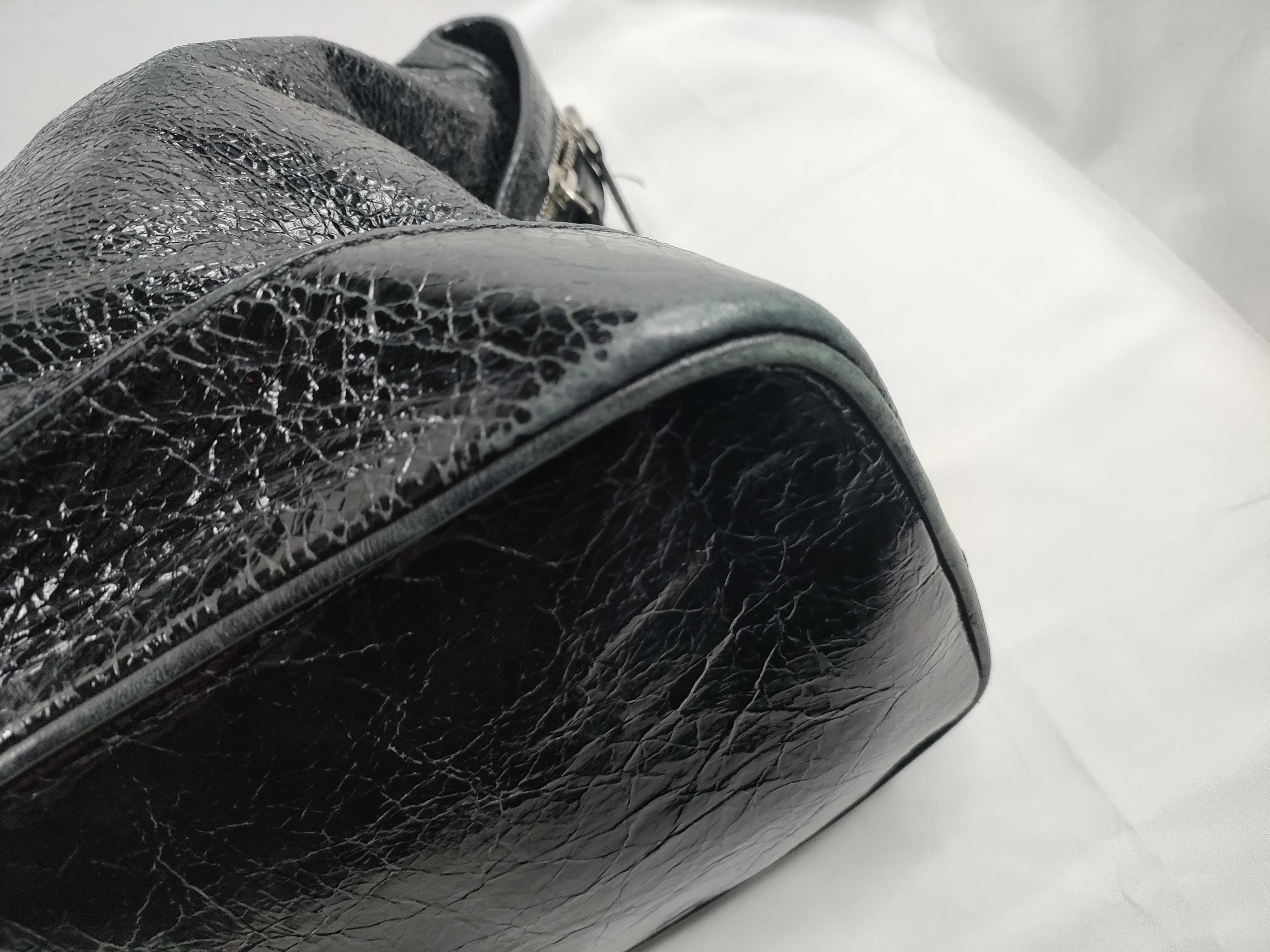 Tote Bag, Black Leather Tote Bag — view 5