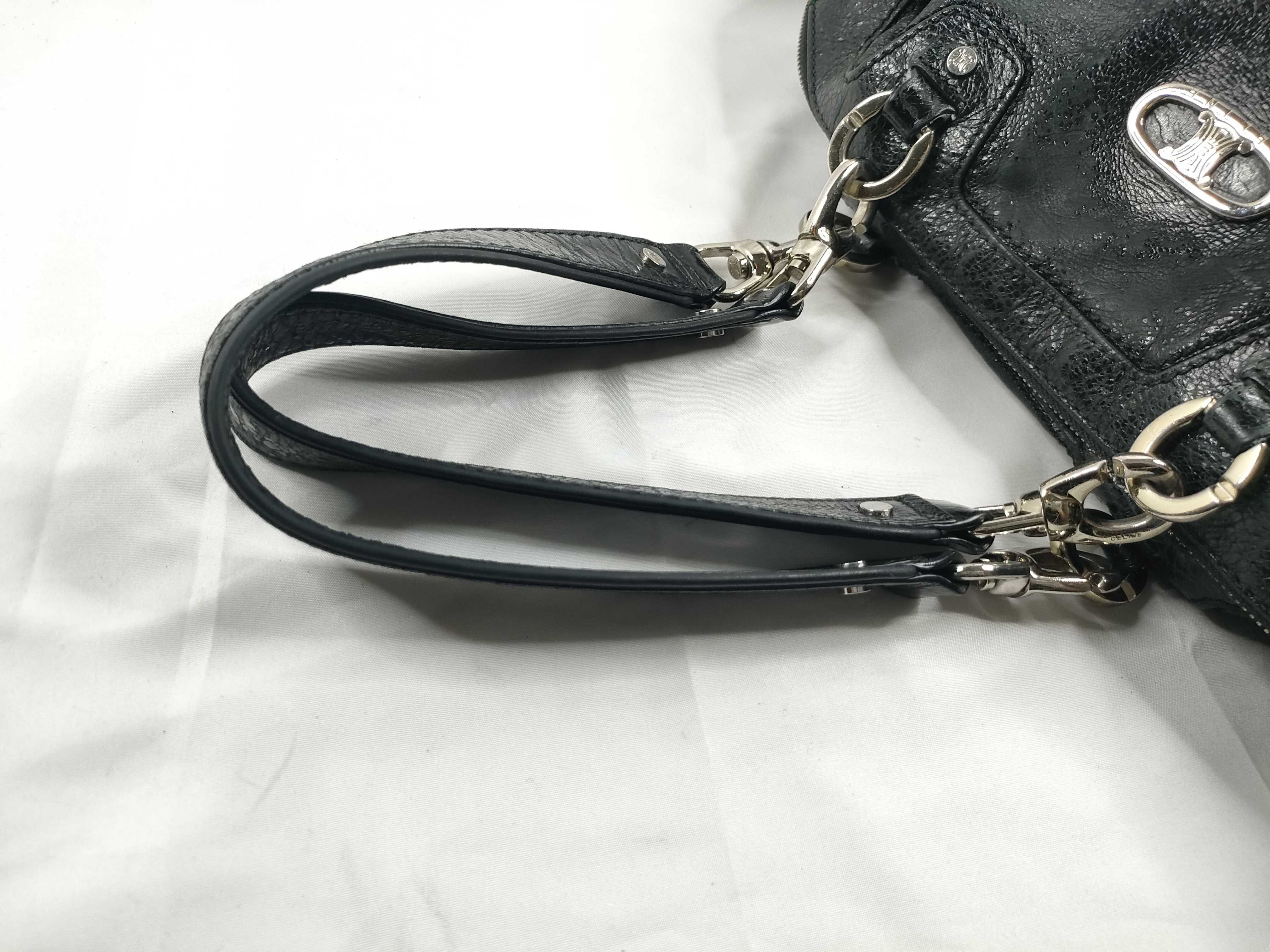 Tote Bag, Black Leather Tote Bag — view 6