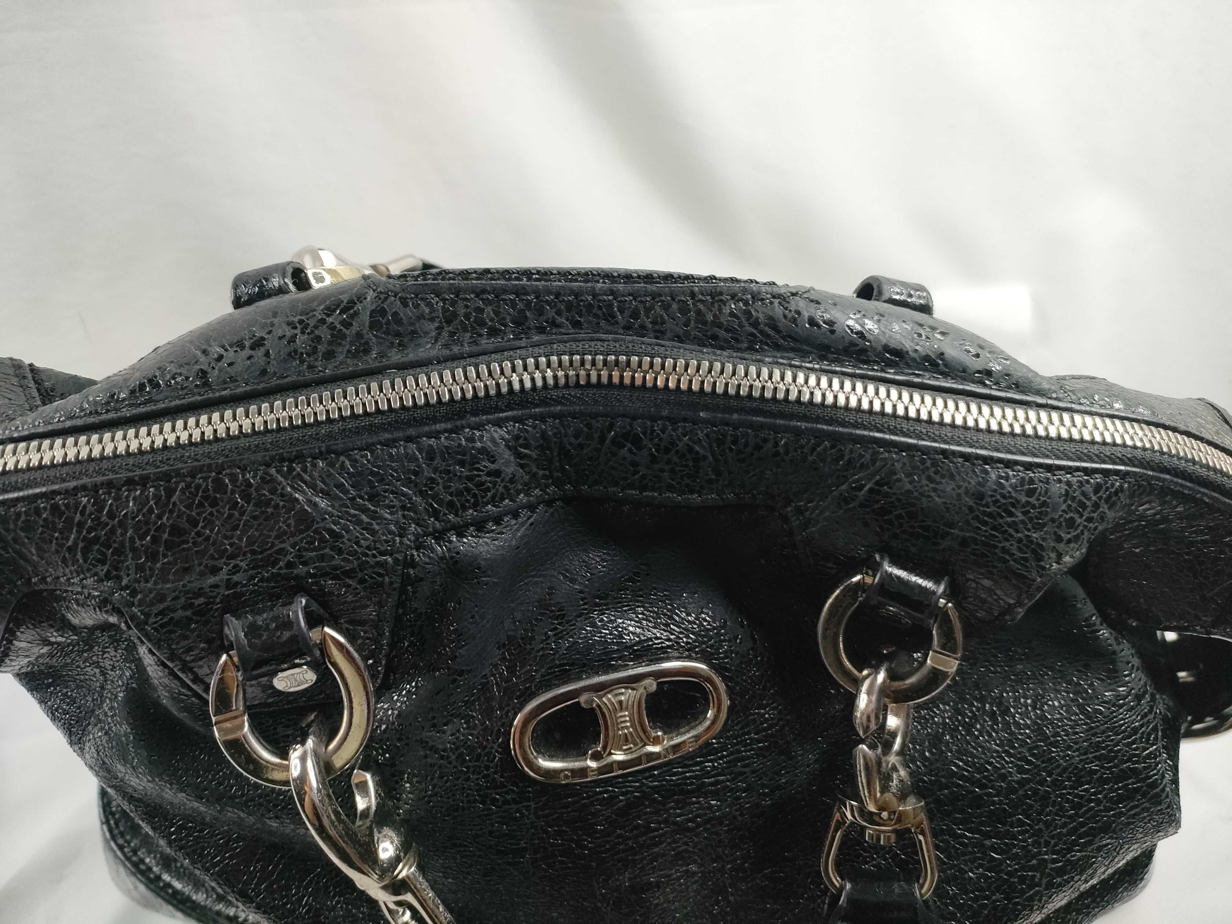 Tote Bag, Black Leather Tote Bag — view 9