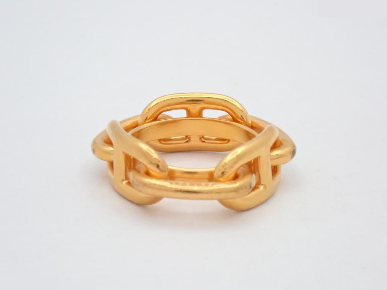 Chaine d'Ancre Scarf Ring GP Gold — view 2