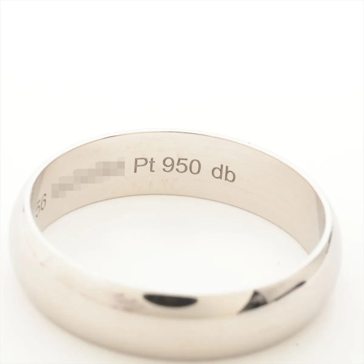 Wedding Ring Pt950 6.0g 56 WOL661 — view 4