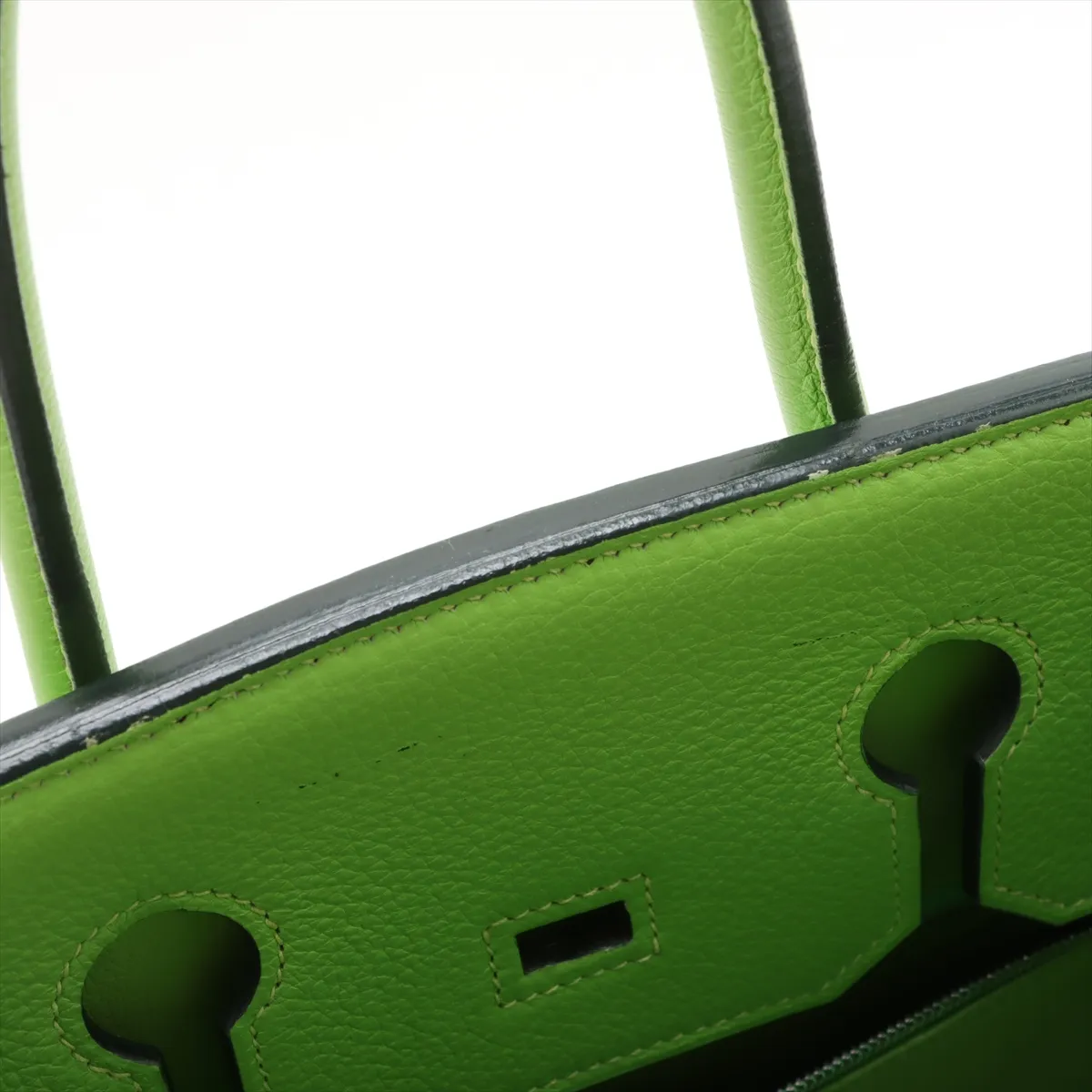 [Individually wrapped] Hermes Birkin 35 Le Tourne Togo Apple Green Silver Hardware G:2003 — view 13