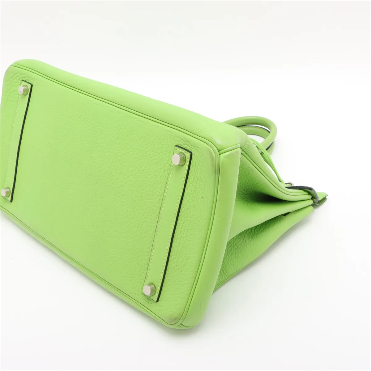 [Individually wrapped] Hermes Birkin 35 Le Tourne Togo Apple Green Silver Hardware G:2003 — view 3
