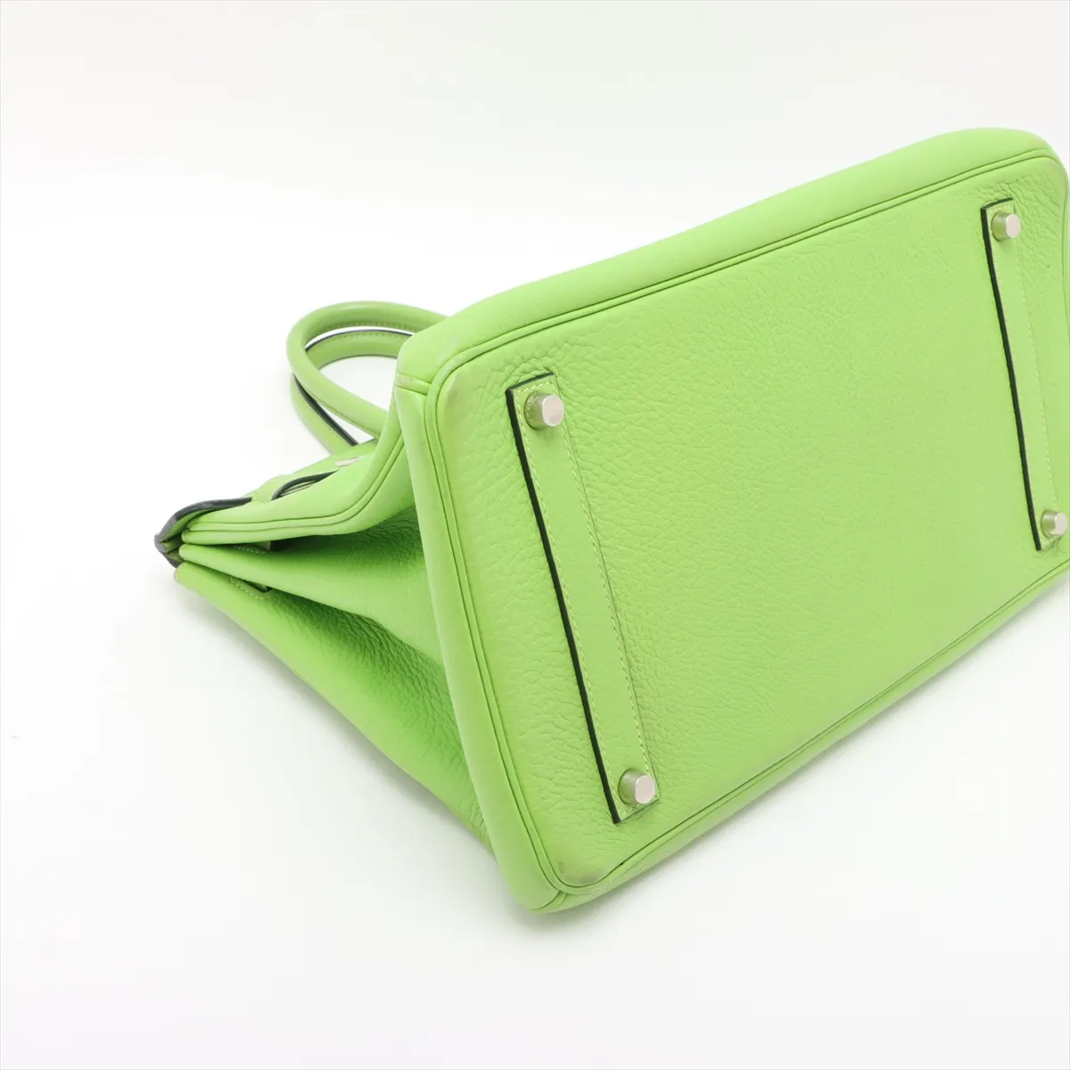 [Individually wrapped] Hermes Birkin 35 Le Tourne Togo Apple Green Silver Hardware G:2003 — view 4