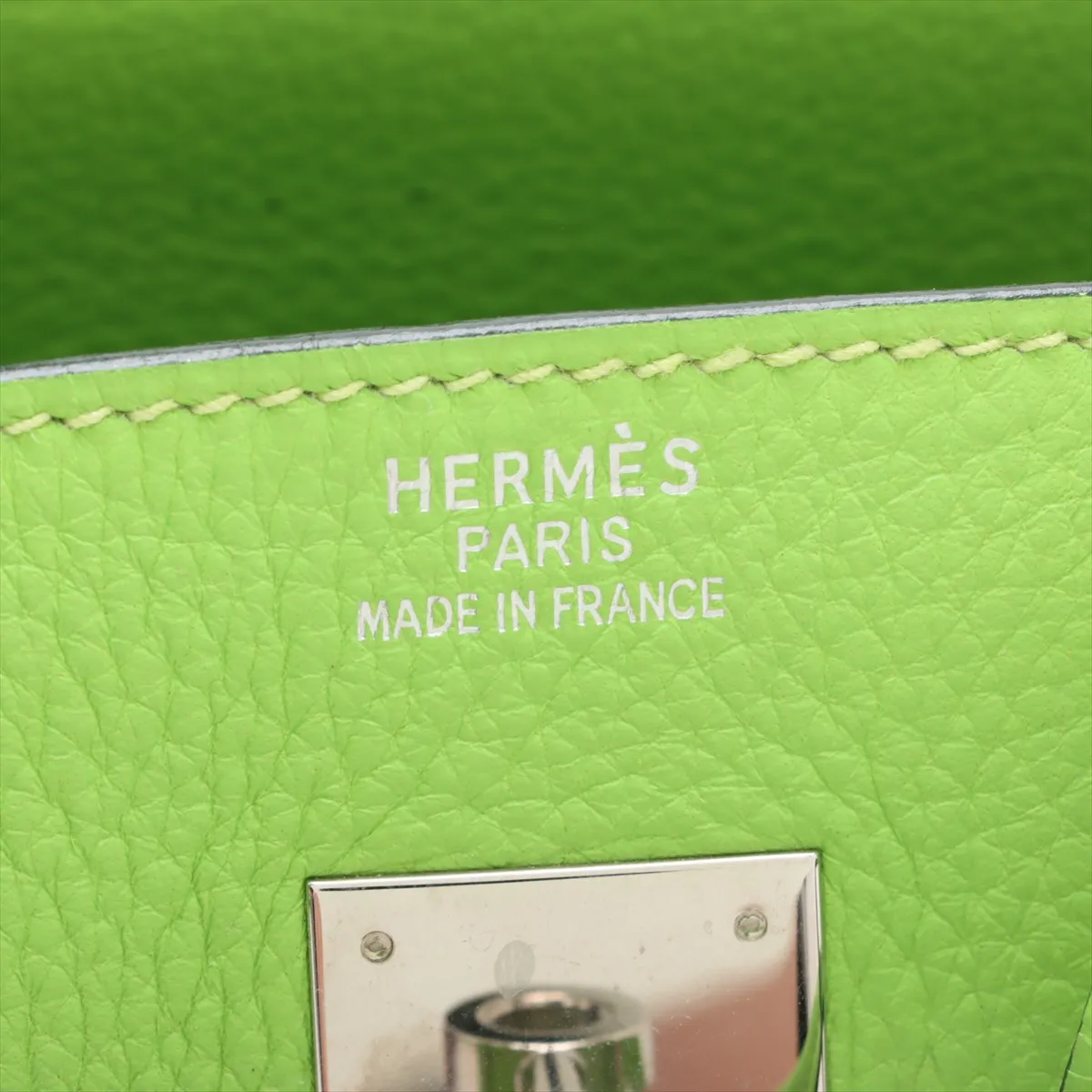 [Individually wrapped] Hermes Birkin 35 Le Tourne Togo Apple Green Silver Hardware G:2003 — view 10