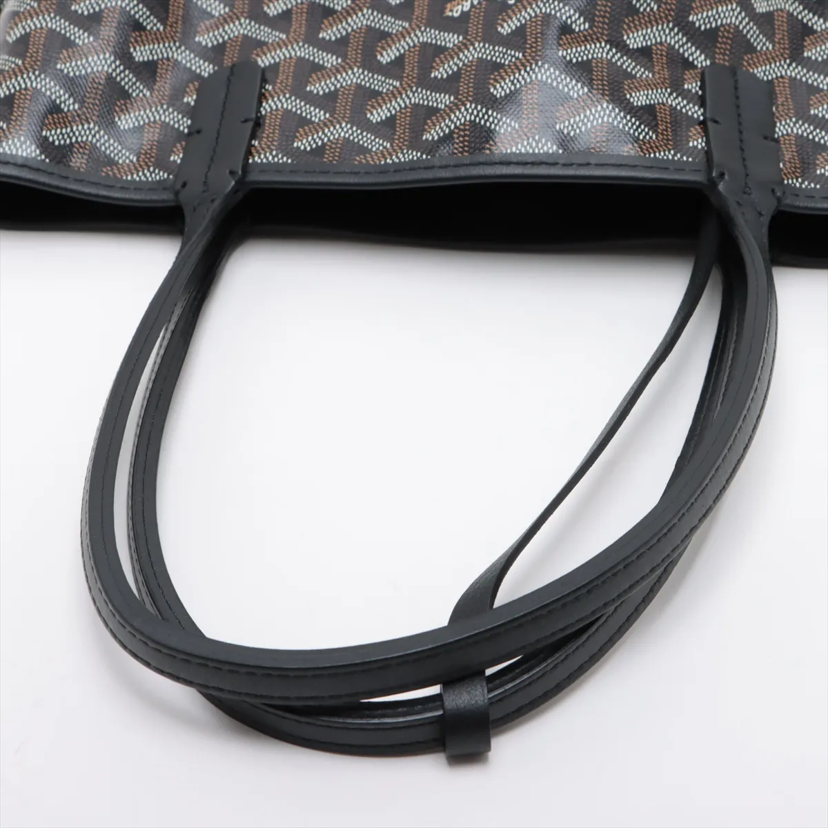 Saint Louis Ange Mini PVC x Leather Tote Bag, Black — view 5