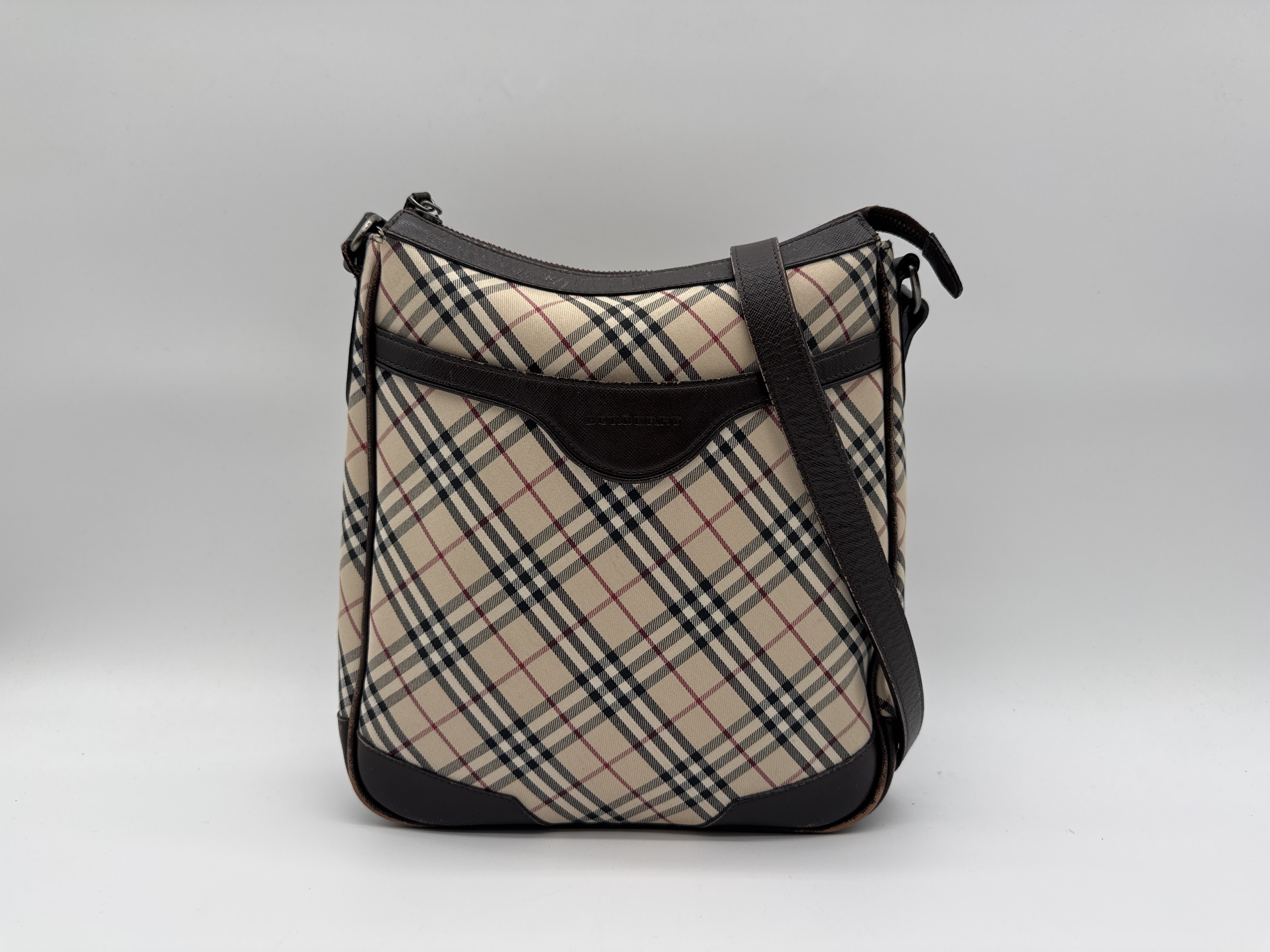 Nova Check Brown Shoulder Bag