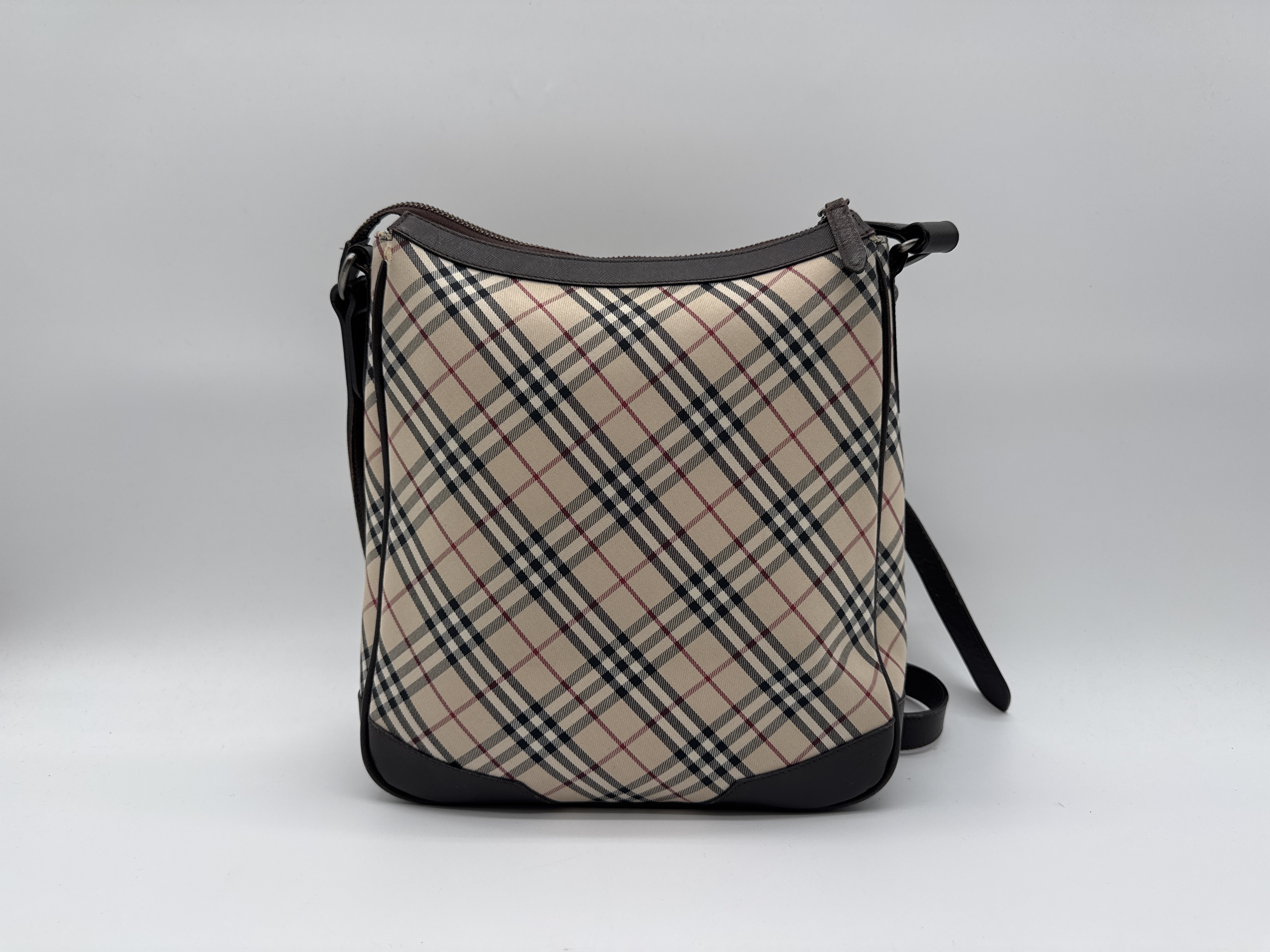 Nova Check Brown Shoulder Bag — view 2