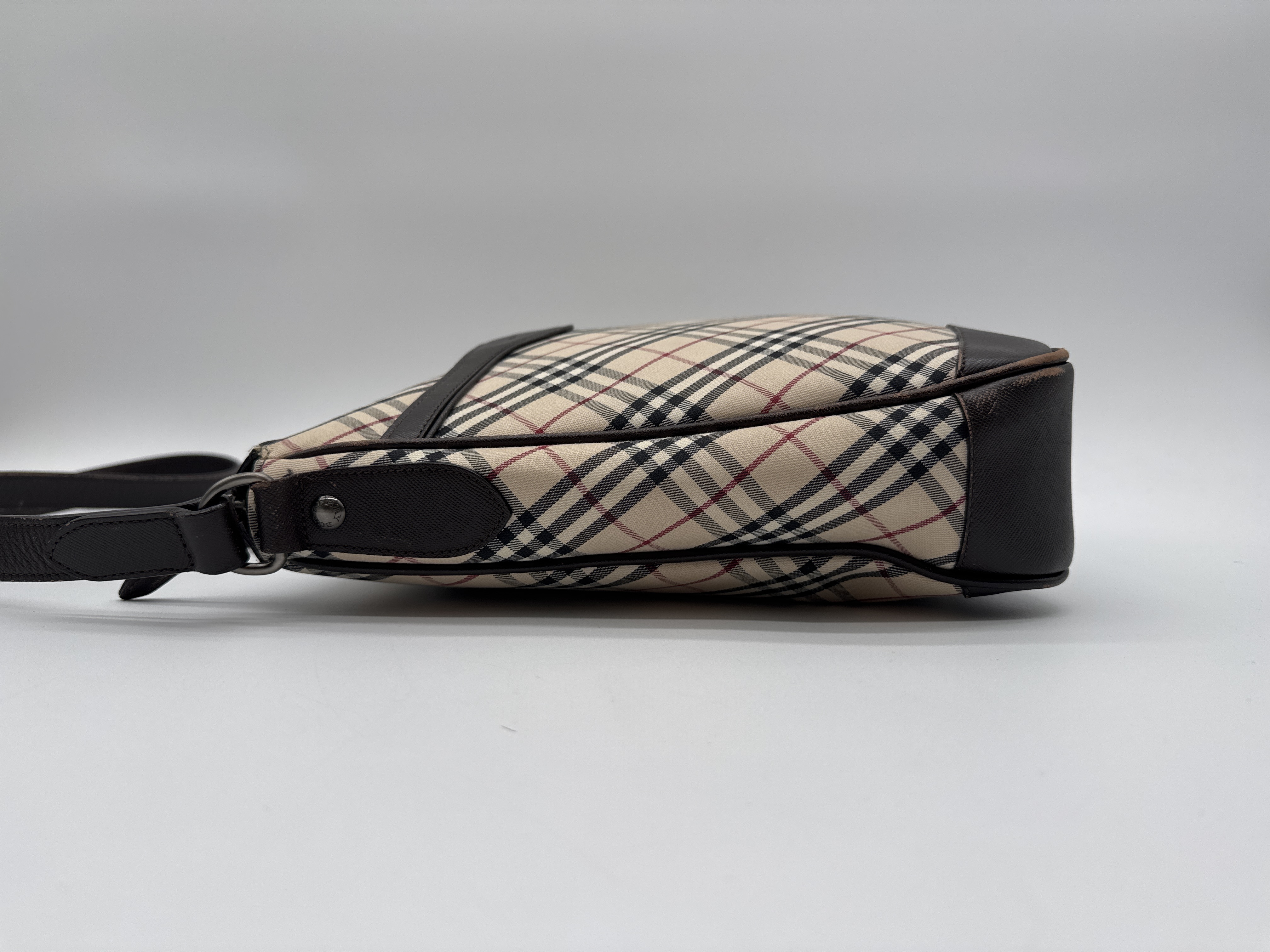 Nova Check Brown Shoulder Bag — view 4