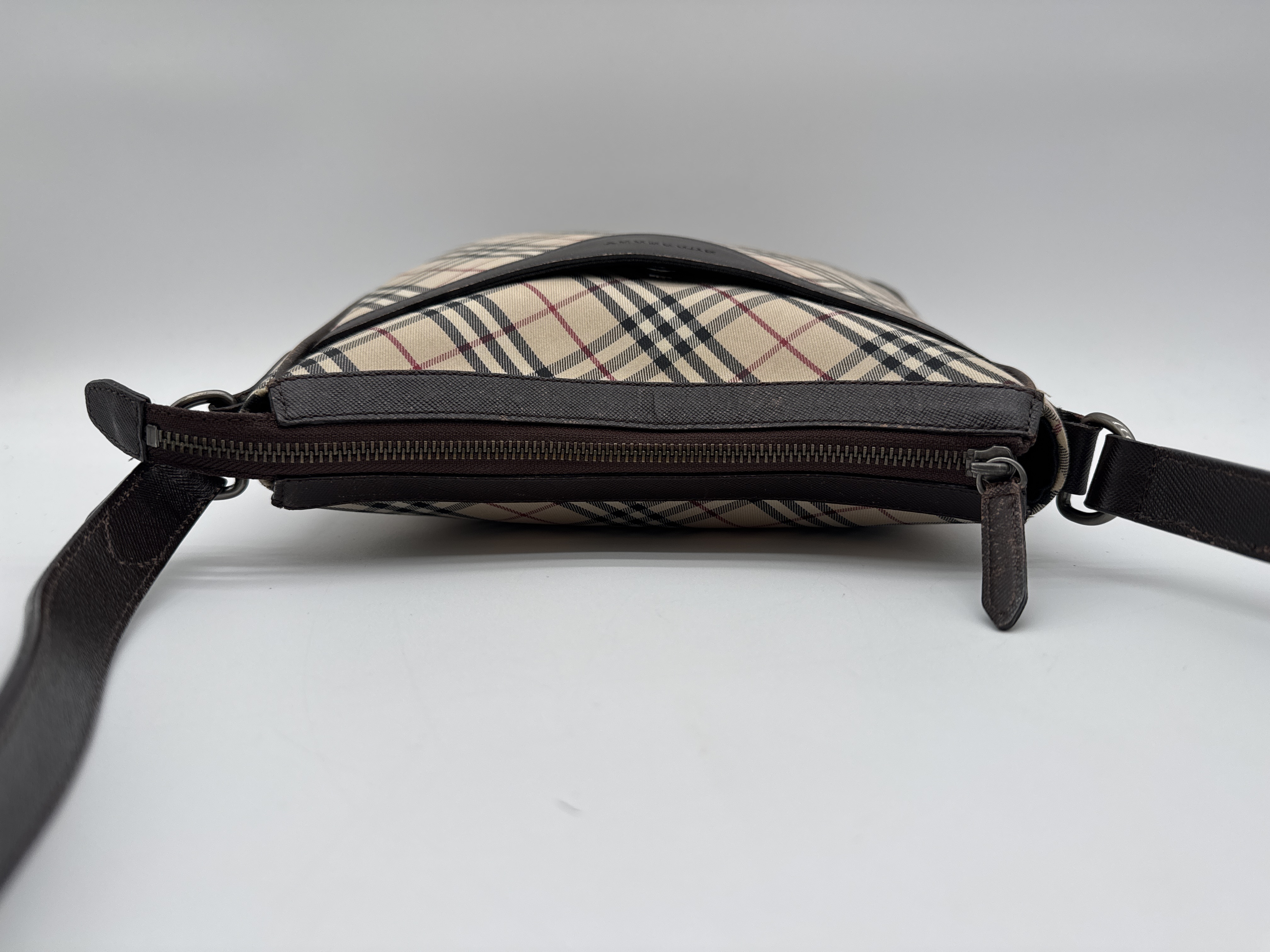 Nova Check Brown Shoulder Bag — view 5