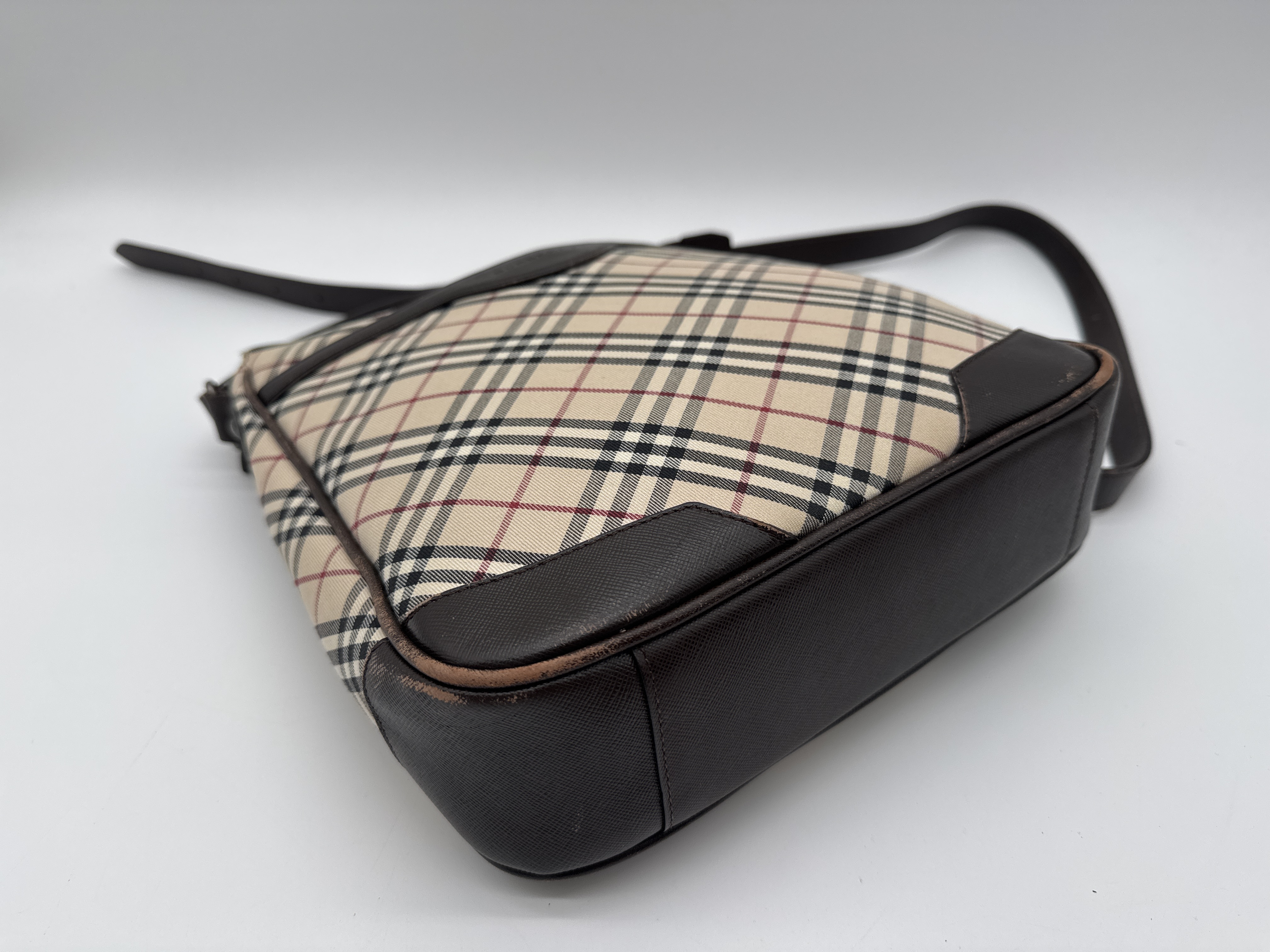 Nova Check Brown Shoulder Bag — view 6