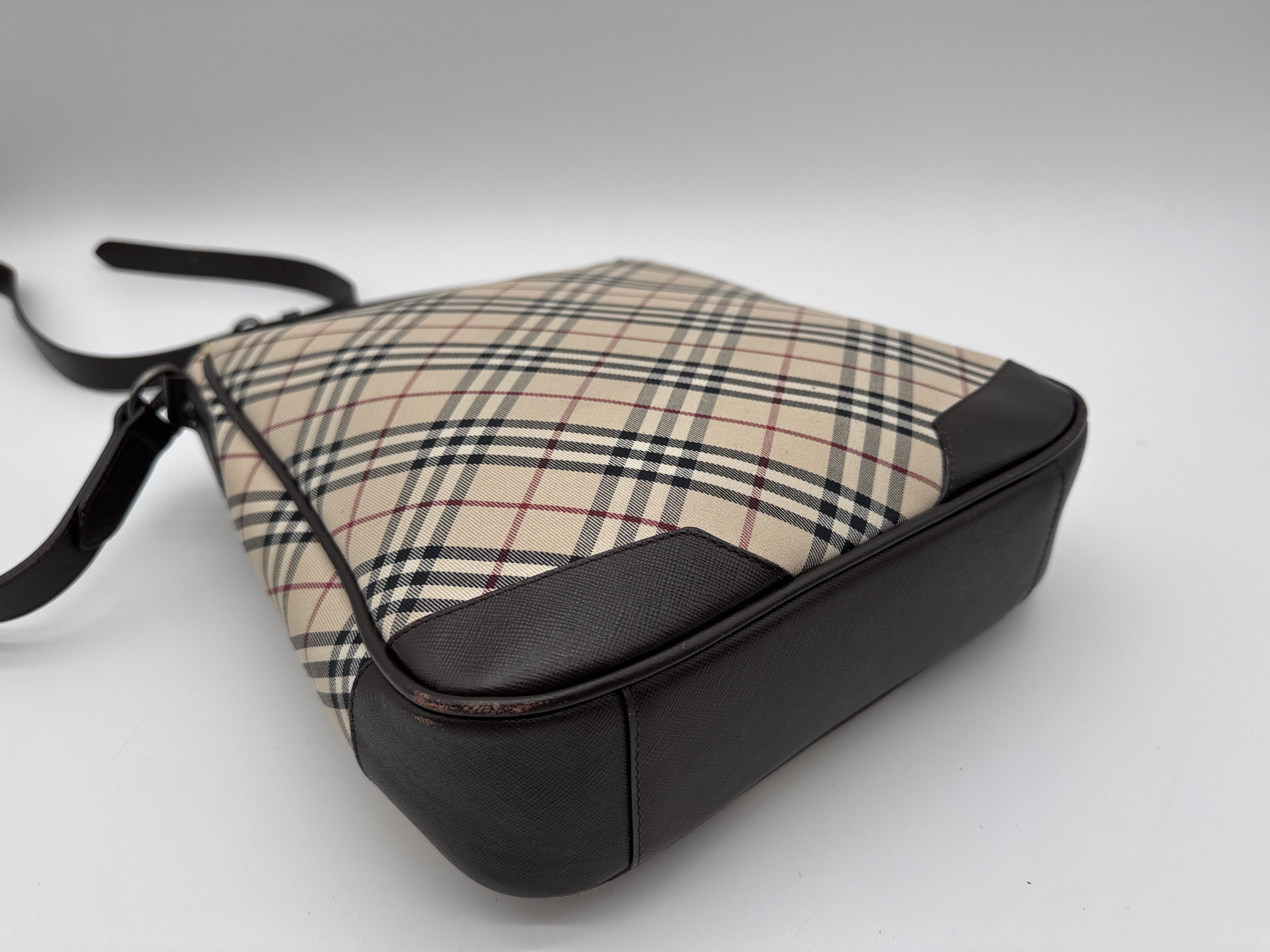 Nova Check Brown Shoulder Bag — view 7