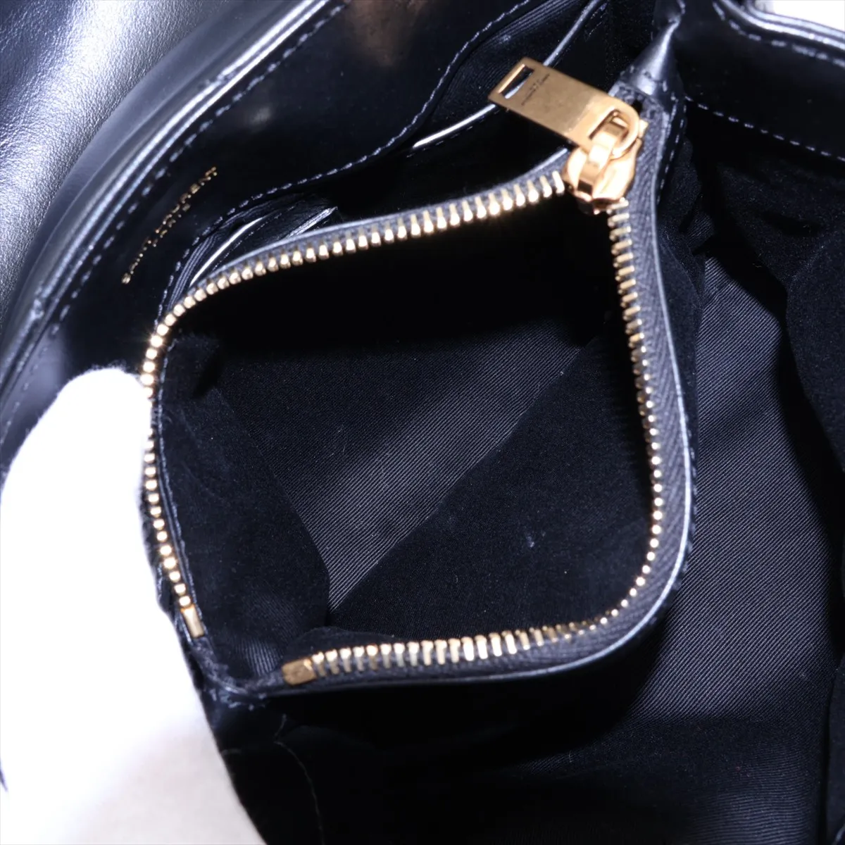 Loulou 494699 Leather Chain Shoulder Bag, Black — view 7