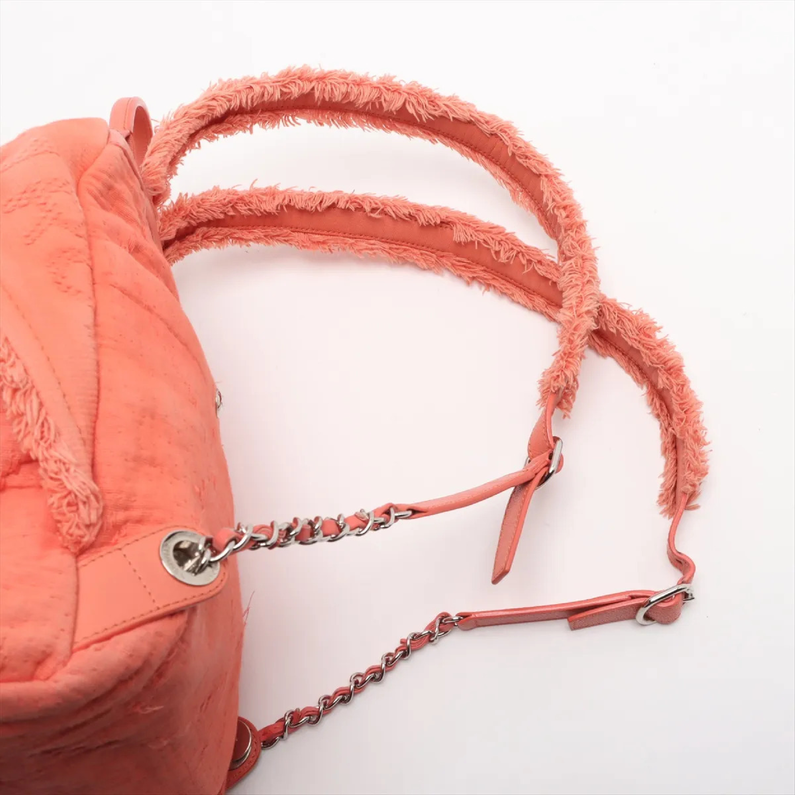 Coco Mark Canvas Chain Backpack, with original sticker and card, serial number in the 27s range. — view 3