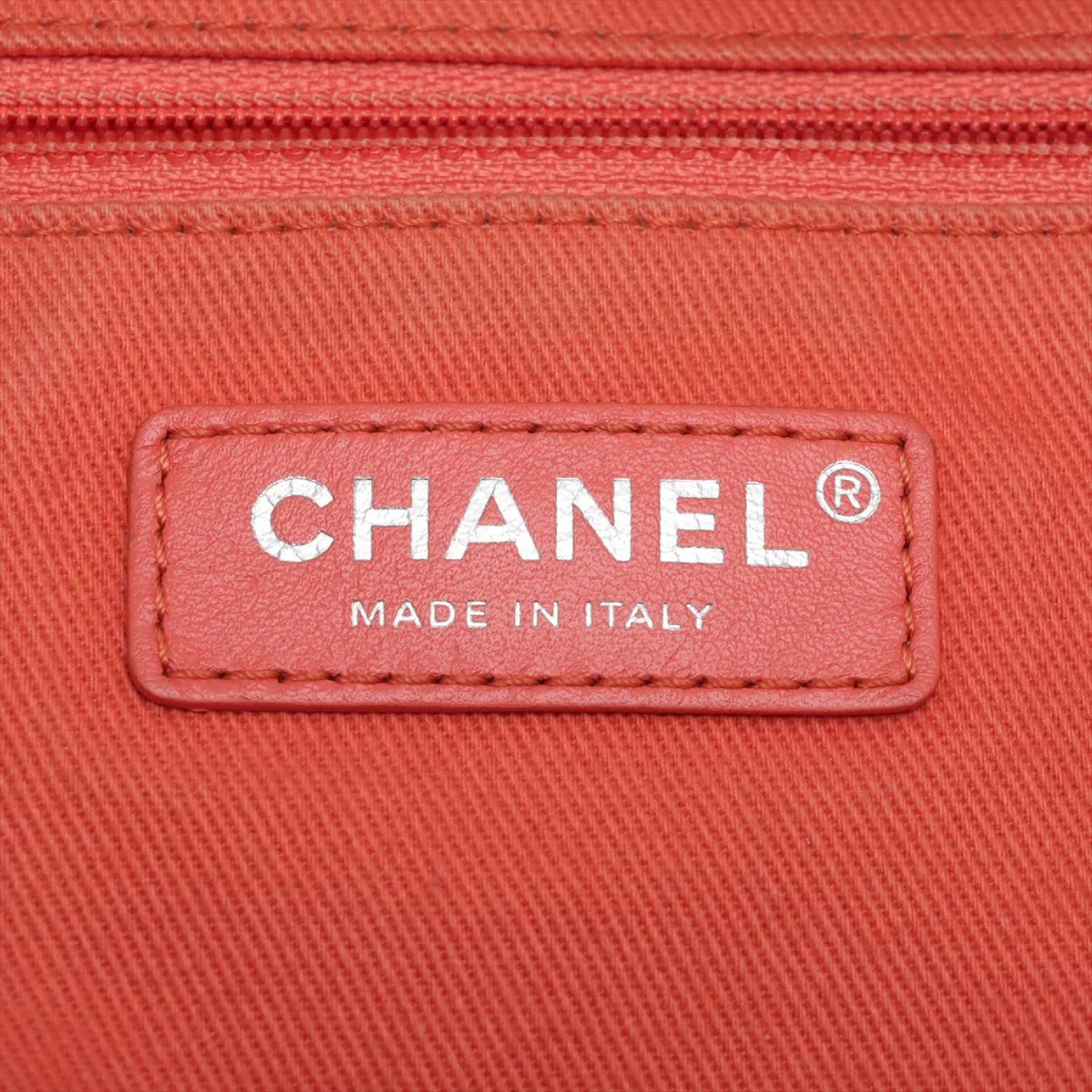 Coco Mark Canvas Chain Backpack, with original sticker and card, serial number in the 27s range. — view 9