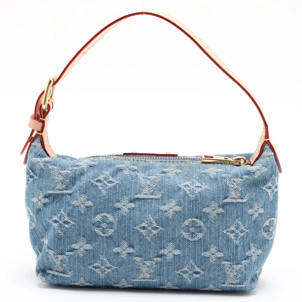 Monogram Denim Pochette Hills M82949 Blue (RFID detected) — view 2