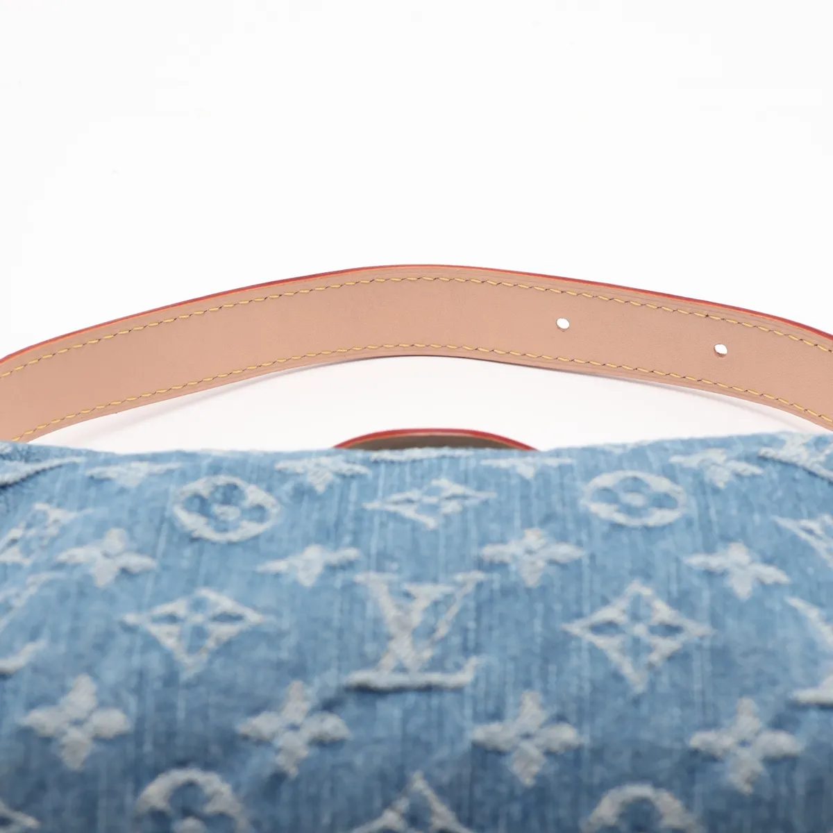 Monogram Denim Pochette Hills M82949 Blue (RFID detected) — view 6