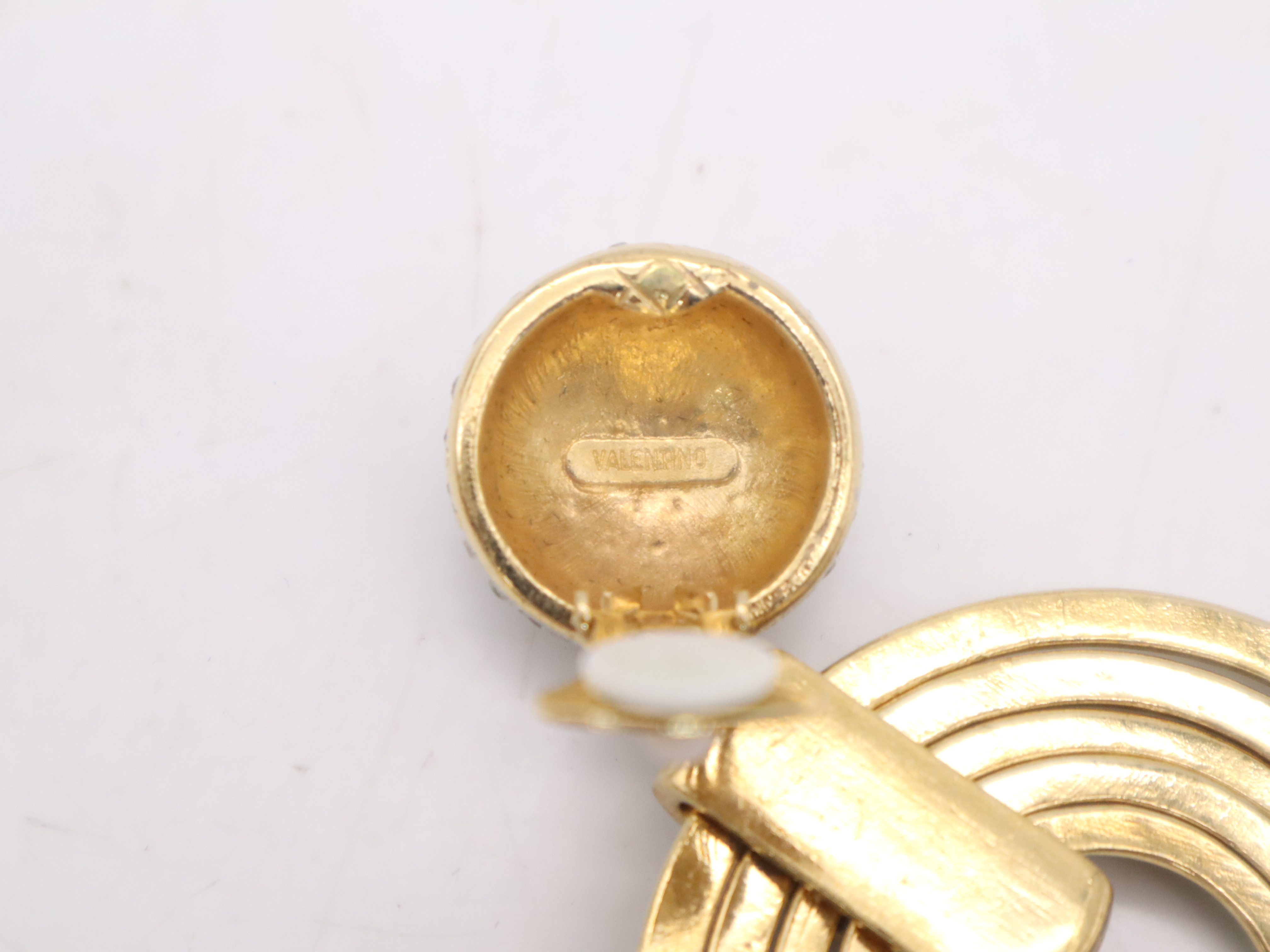 GP/Rhinestone Circle Earrings (with box) — view 8