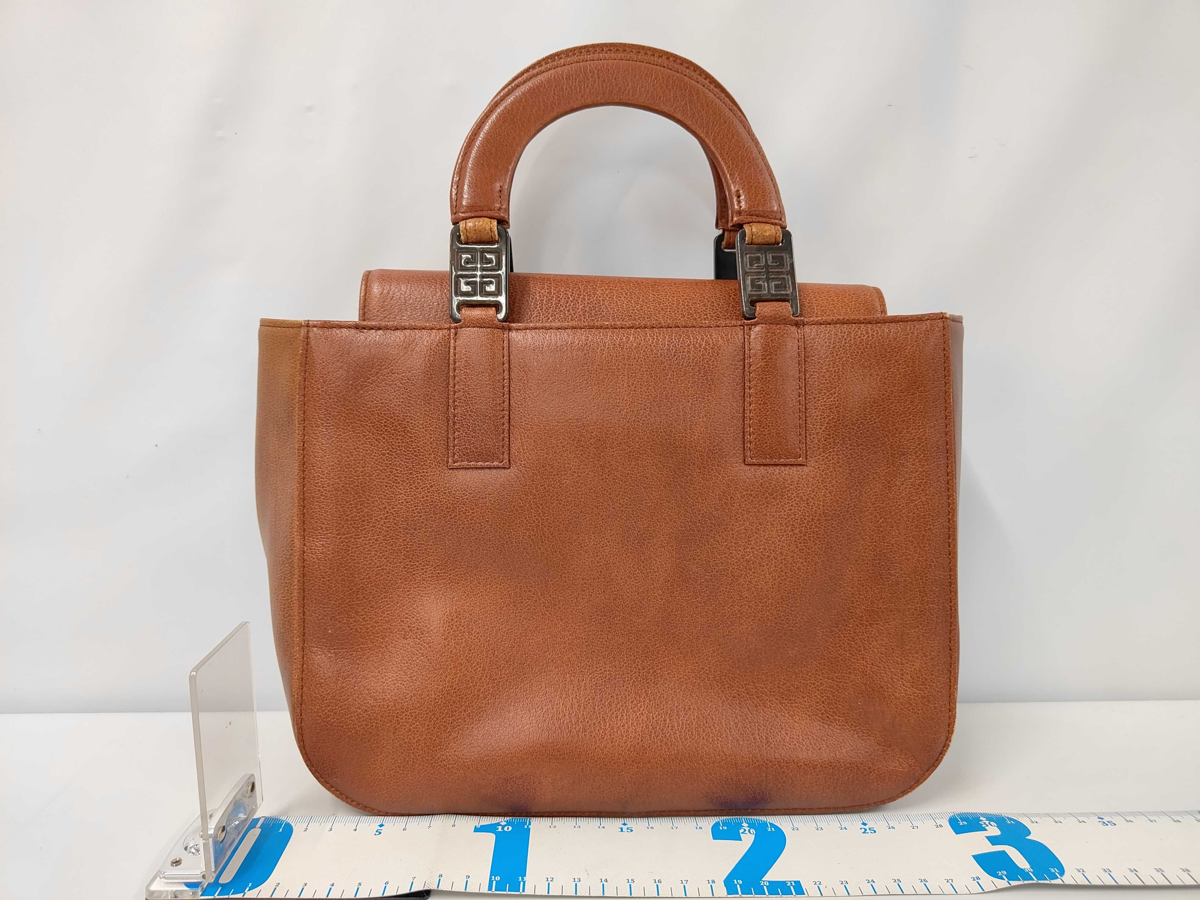 handbag, leather, brown. — view 2