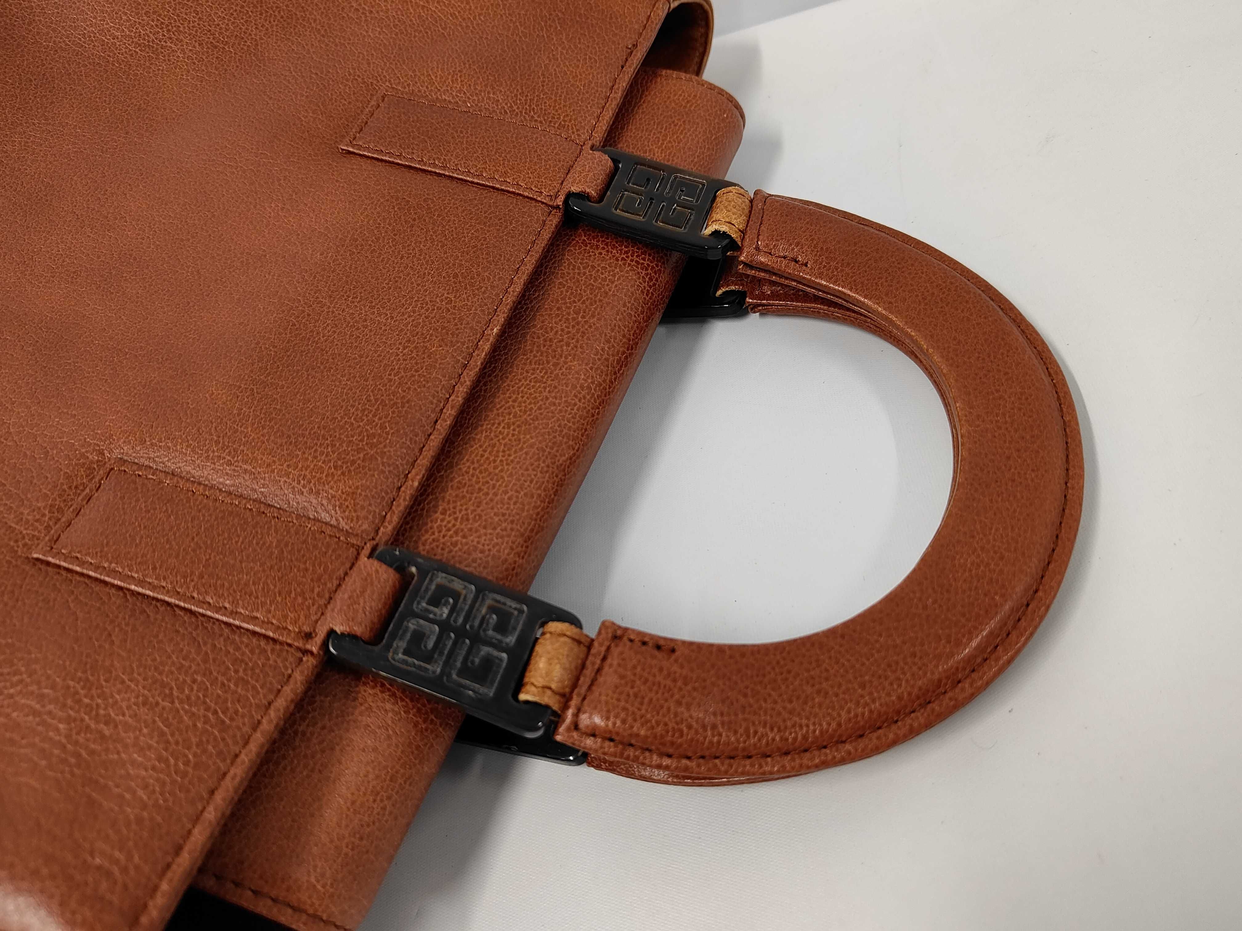 handbag, leather, brown. — view 5