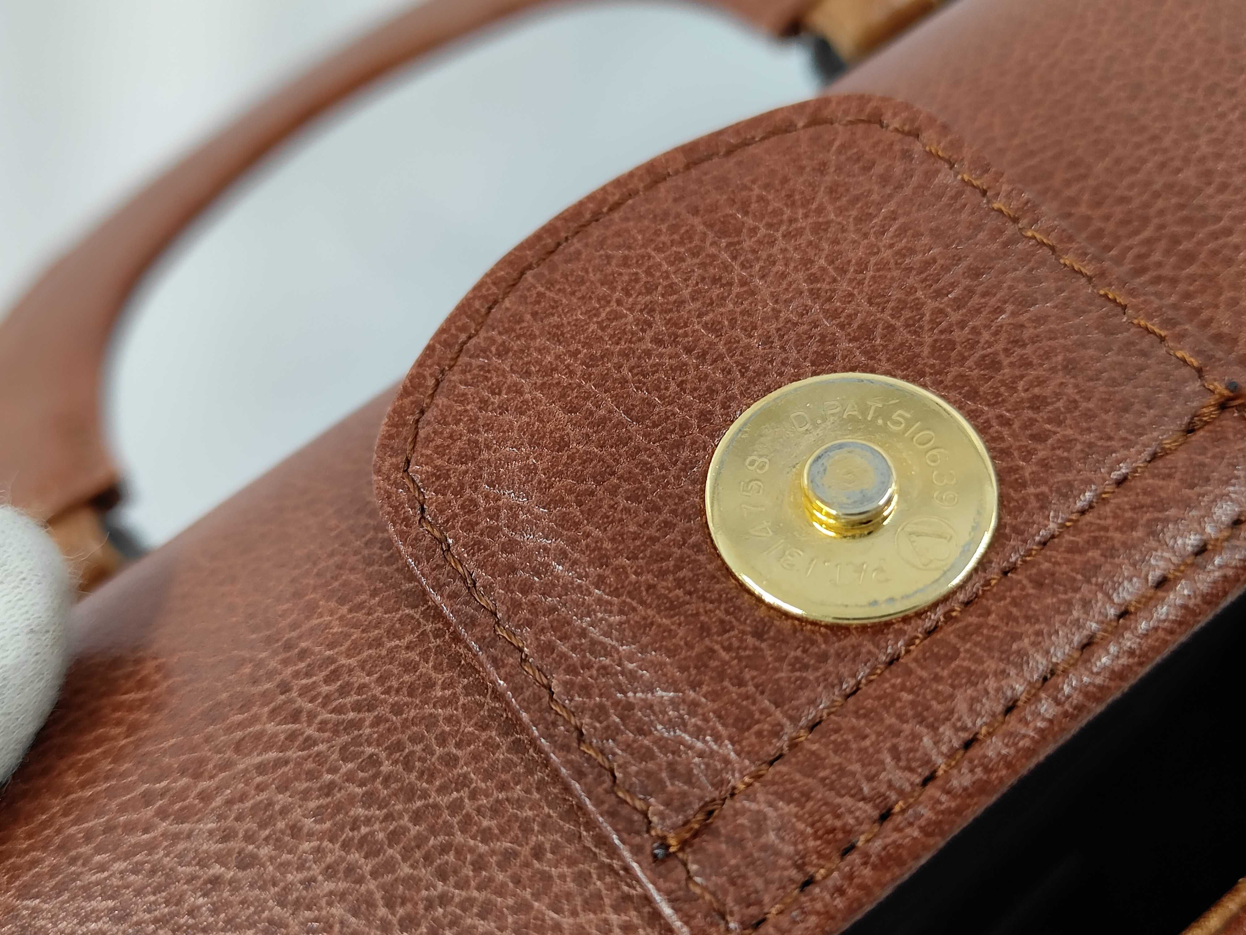 handbag, leather, brown. — view 10