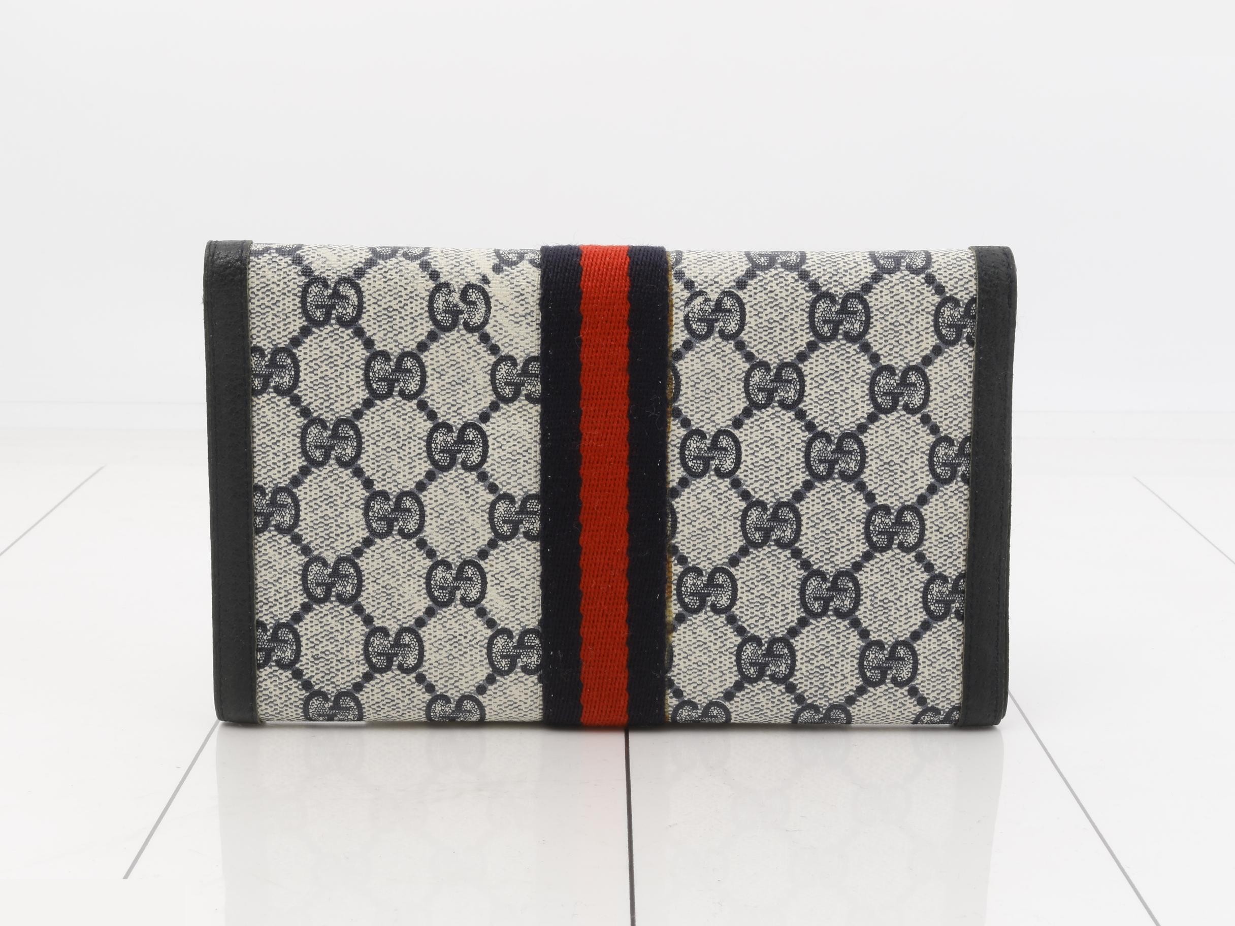 GG Supreme Sherry Line Tri-fold Long Wallet — view 2