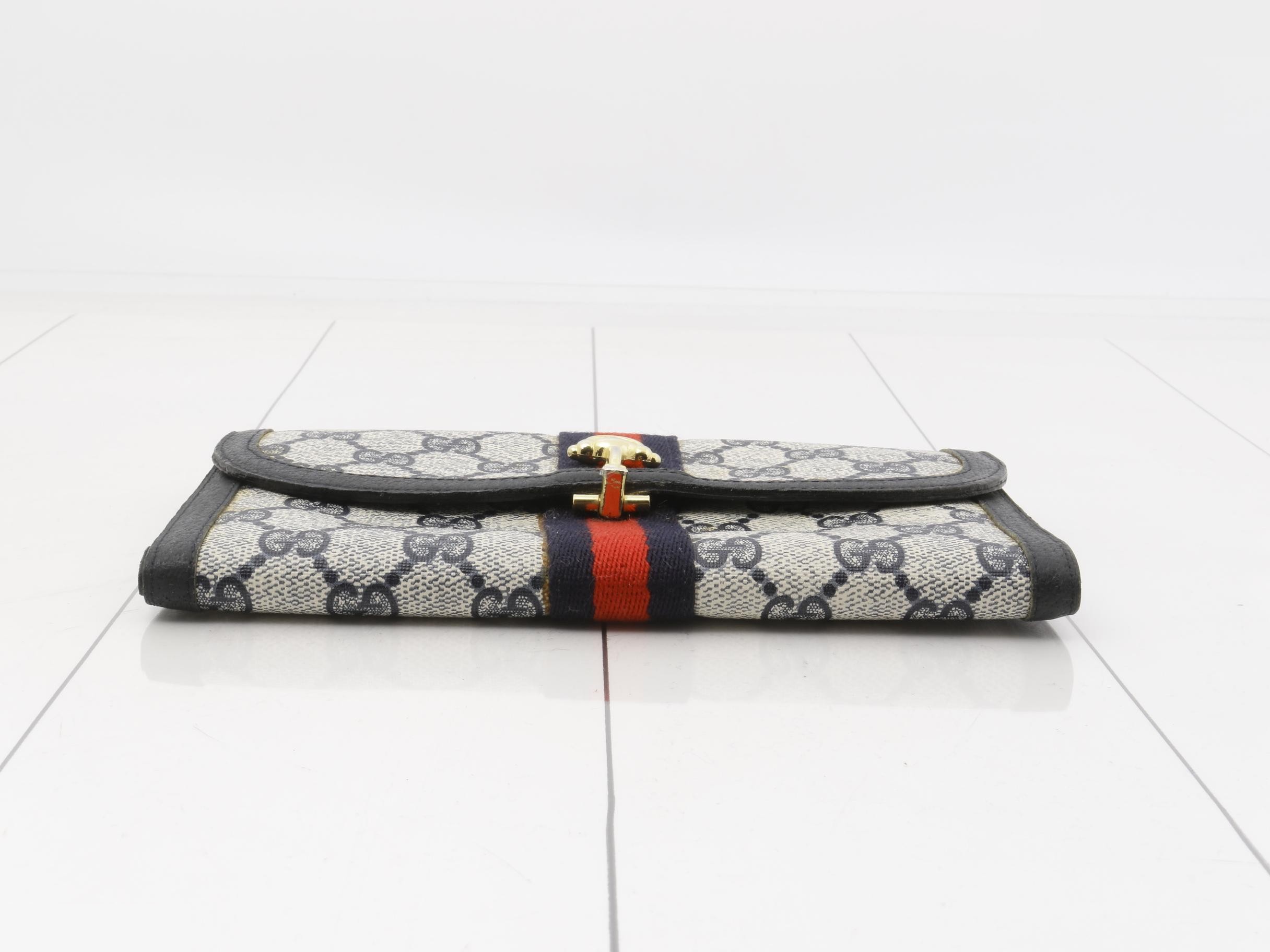GG Supreme Sherry Line Tri-fold Long Wallet — view 3