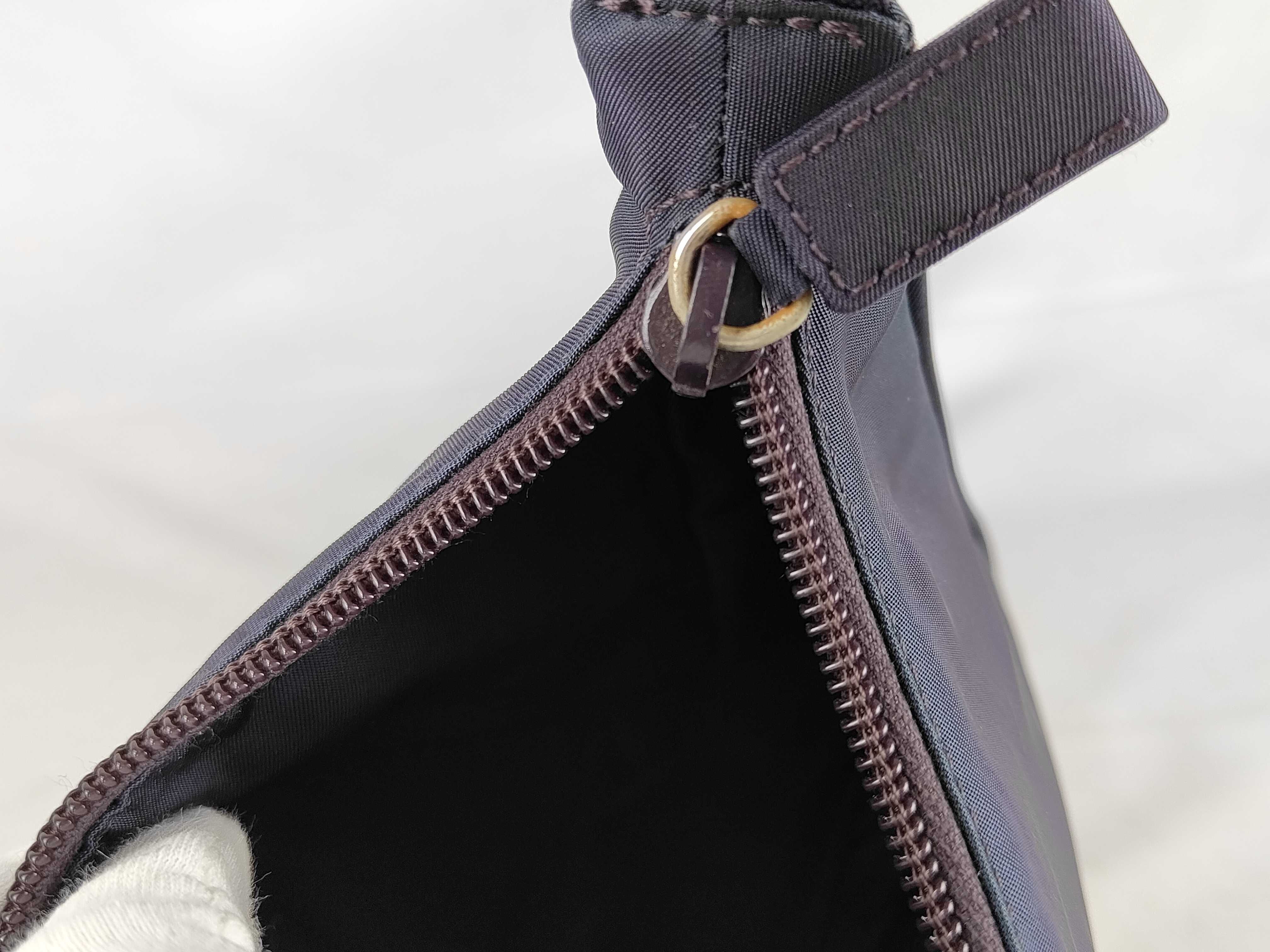 Nylon One-Hand Purple Handbag — view 12