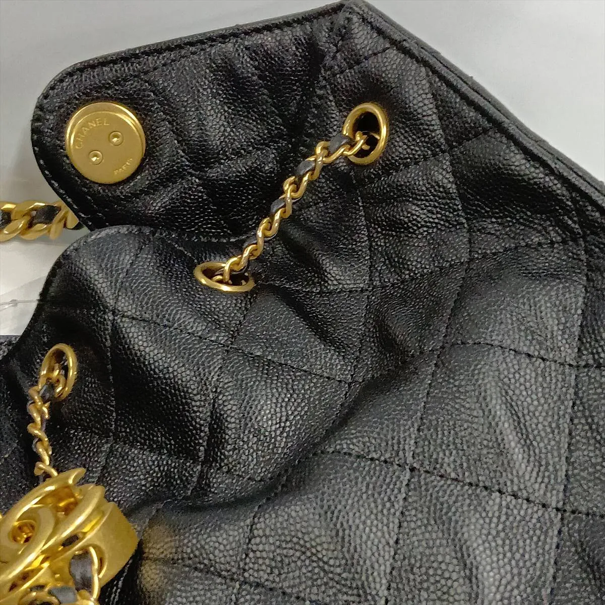 [Individually packaged] Chanel 25 Medium Caviar Skin Chain Shoulder Bag, Black with Gold Hardware, CKLNN62H, Random Plate, AS5311 — view 12