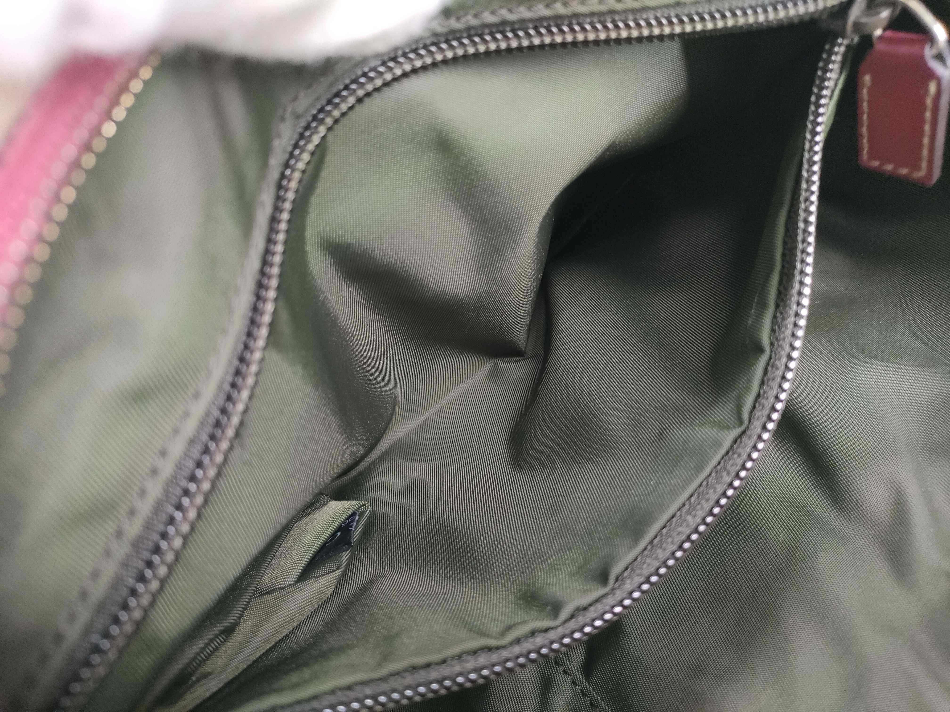 GG Canvas Shoulder Bag with GG Pattern, Webbing Strap, and Leather Trim. — view 11