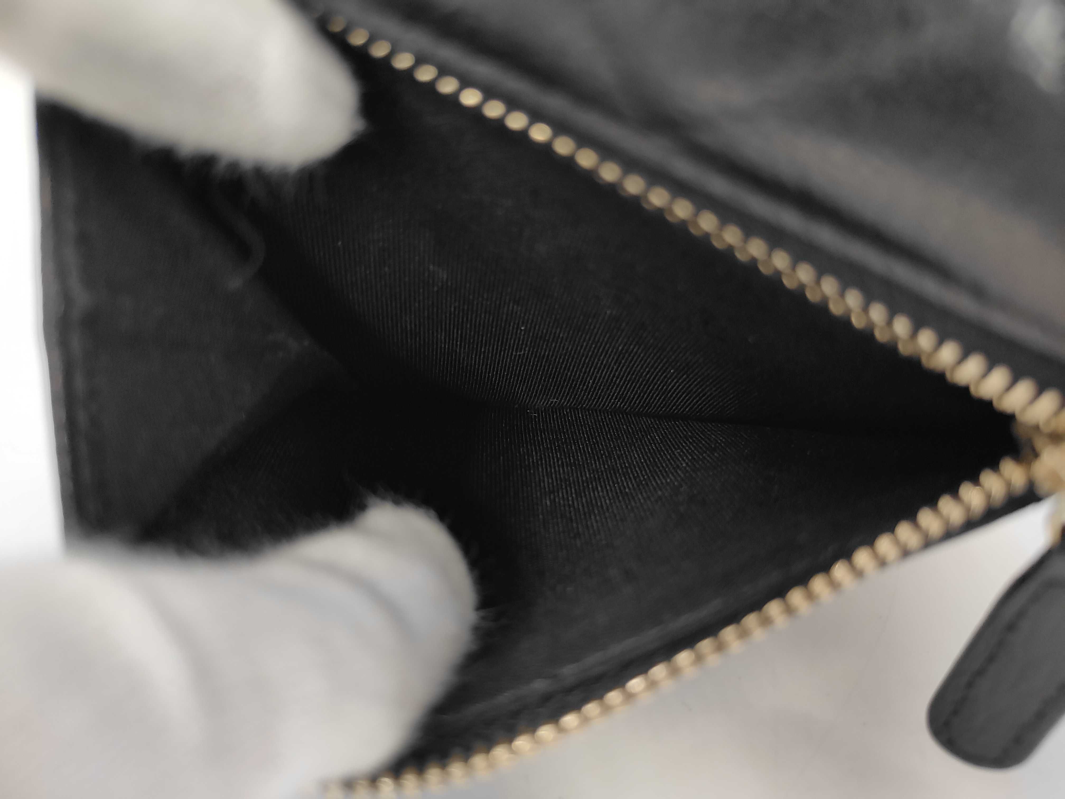 Black Caviar Leather Matelassé Wallet (Serial Number 24) — view 7