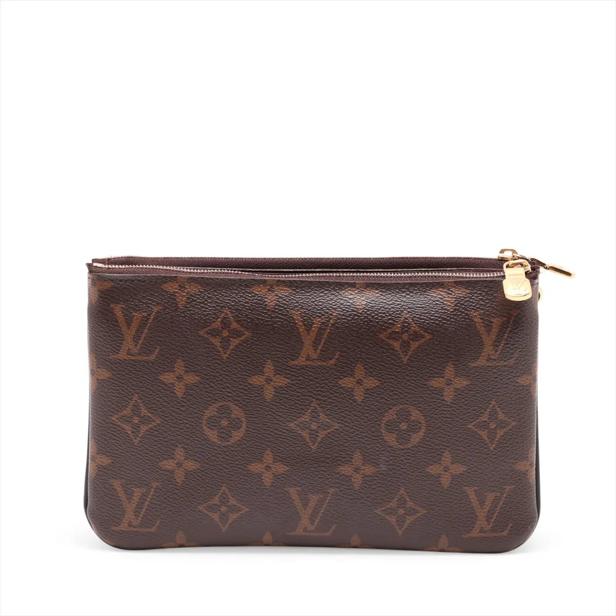Giant Monogram Reverse Pochette Double Zip M69203 Brown (RFID detected) — view 2