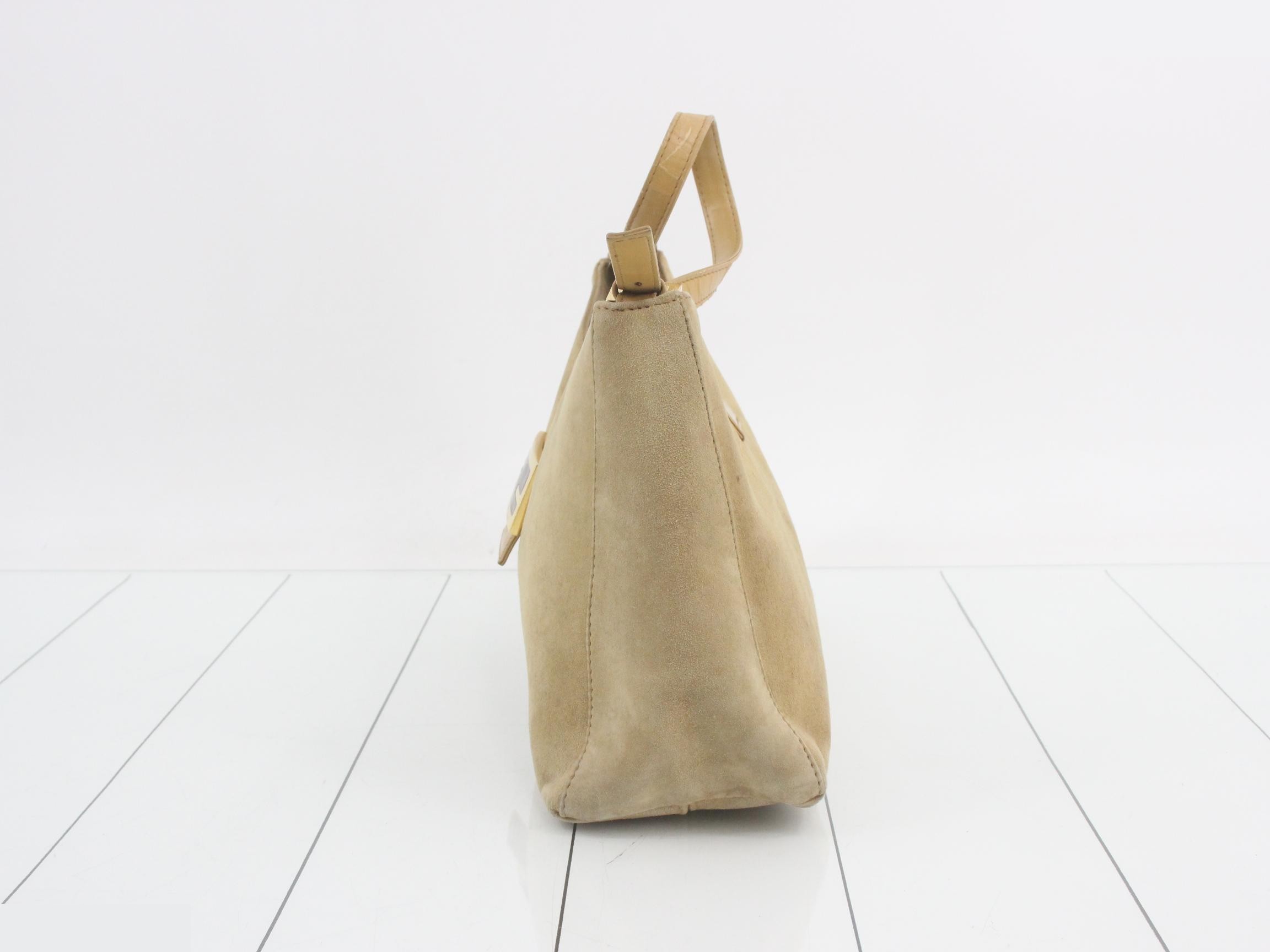 Baguette Suede Shoulder Bag — view 3