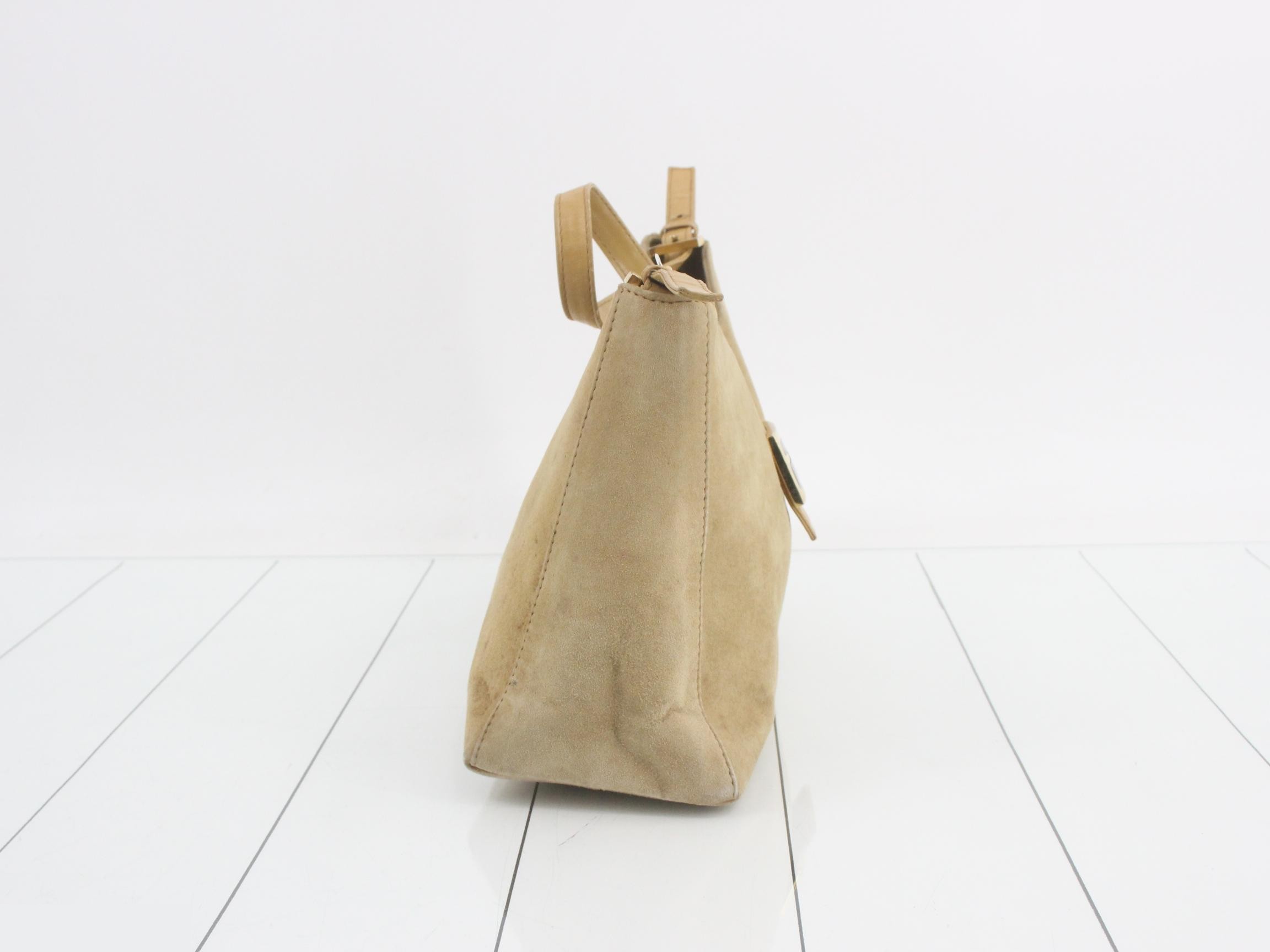 Baguette Suede Shoulder Bag — view 4