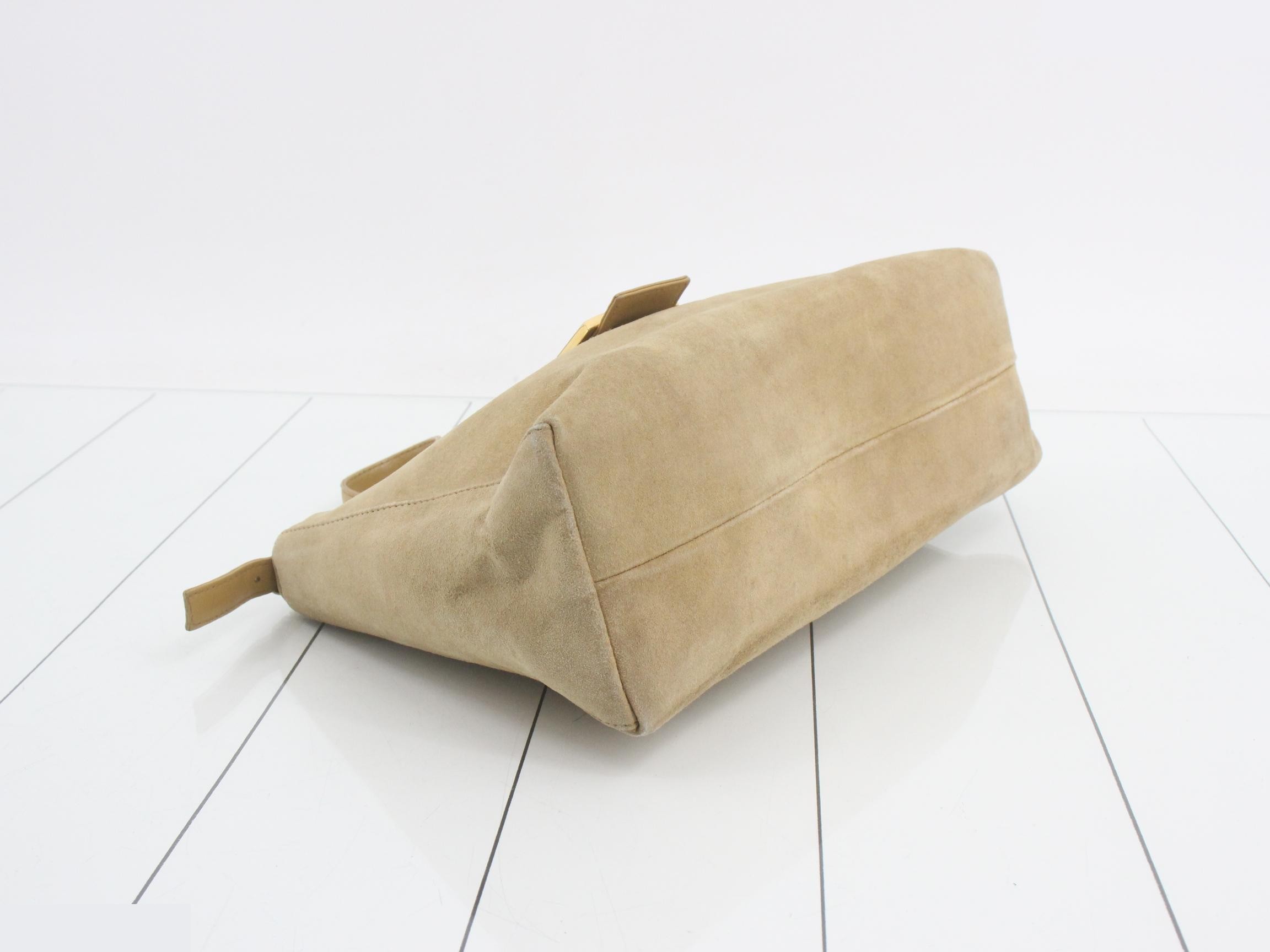 Baguette Suede Shoulder Bag — view 5