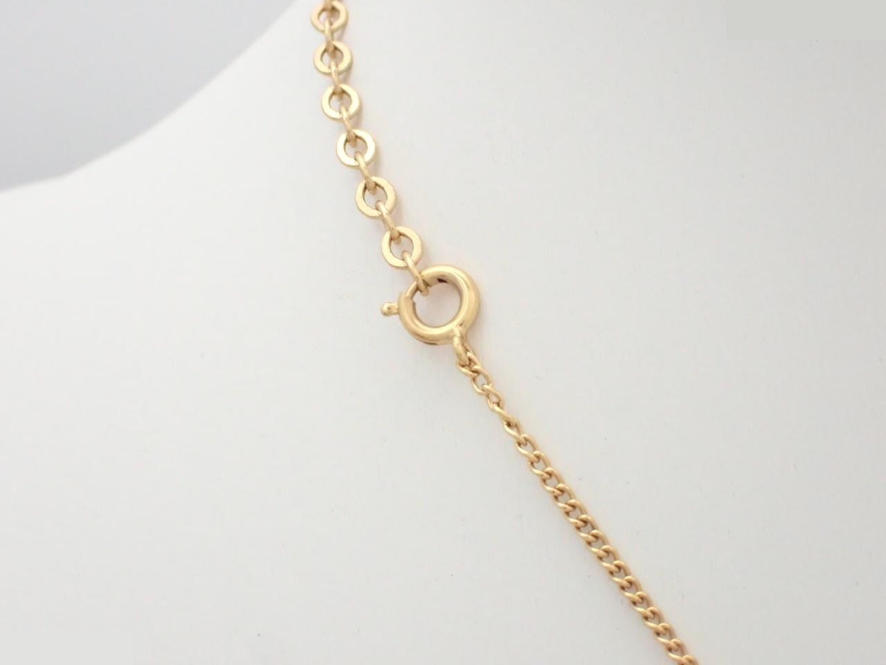 Gold necklace, chain approximately 42cm — view 2