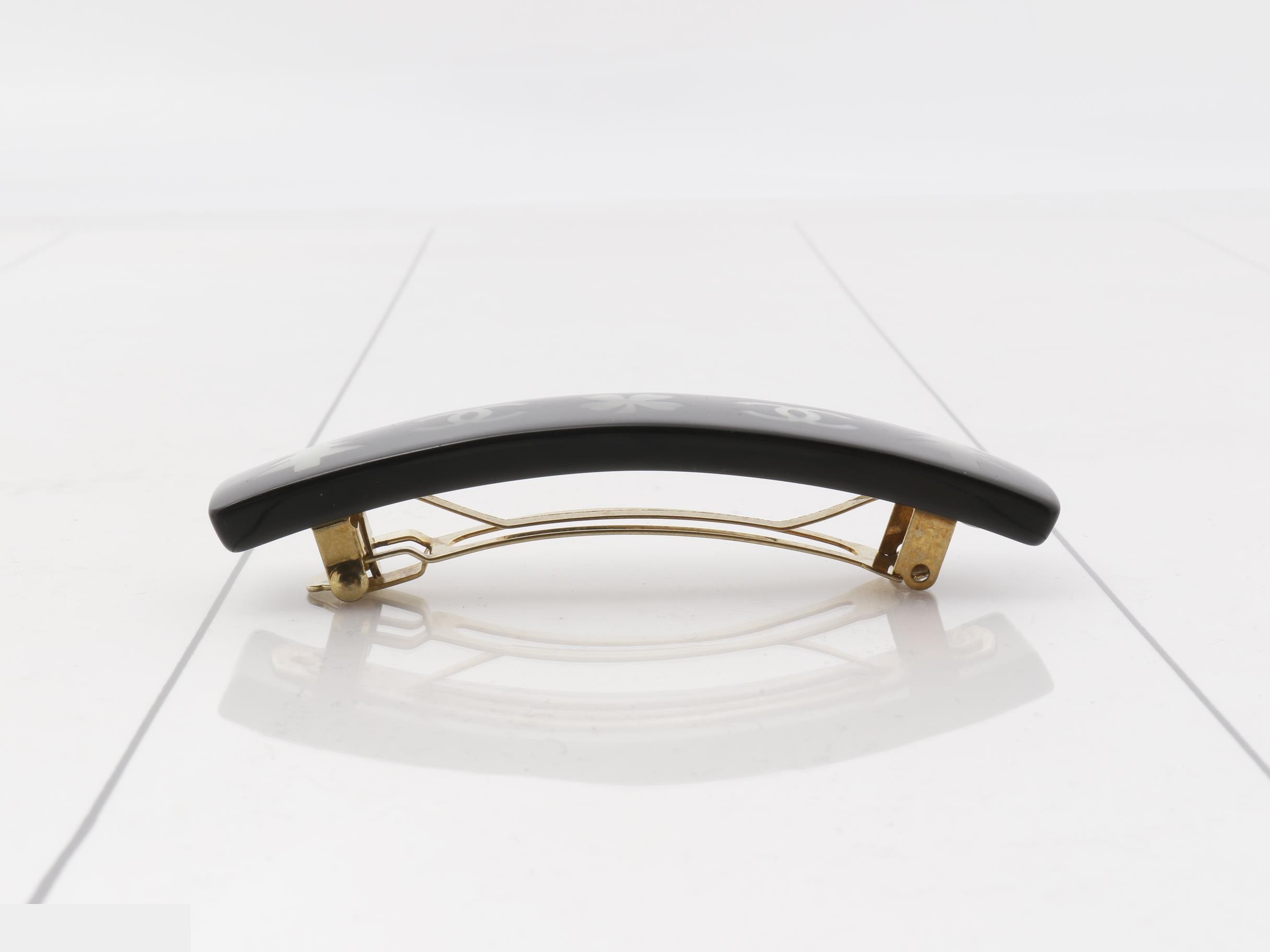 Barrette, Coco Mark, Clover, Tree, White, Black — view 3