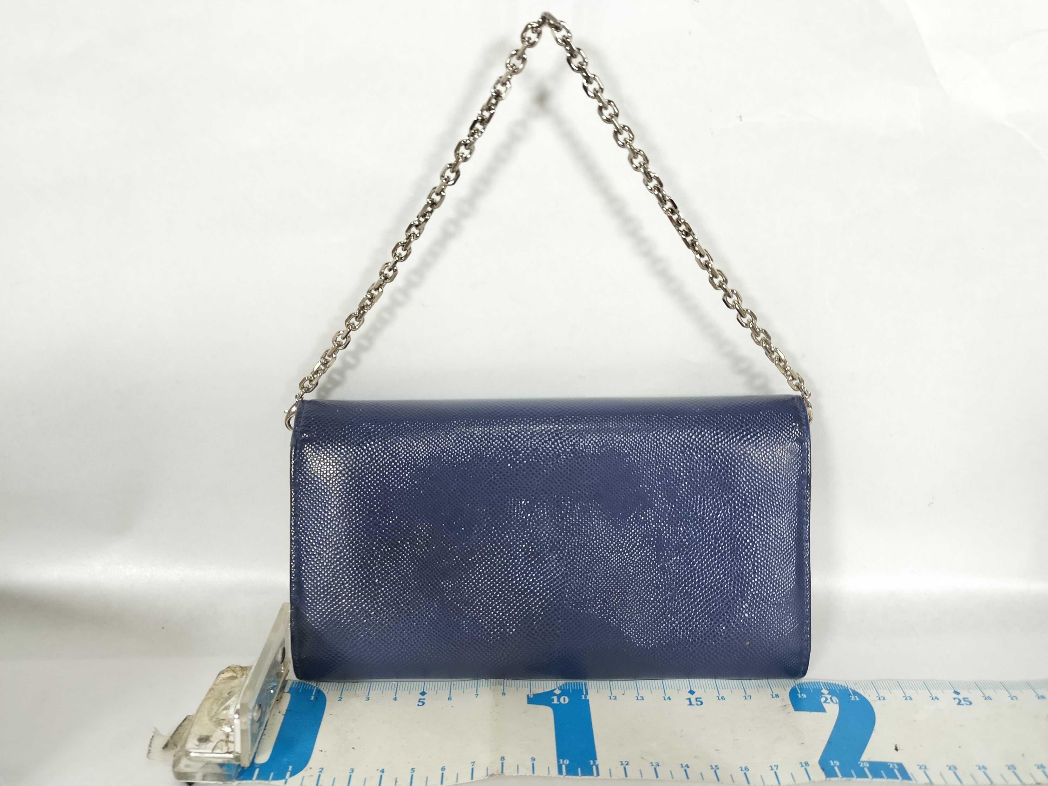 Chain Wallet, Navy — view 2